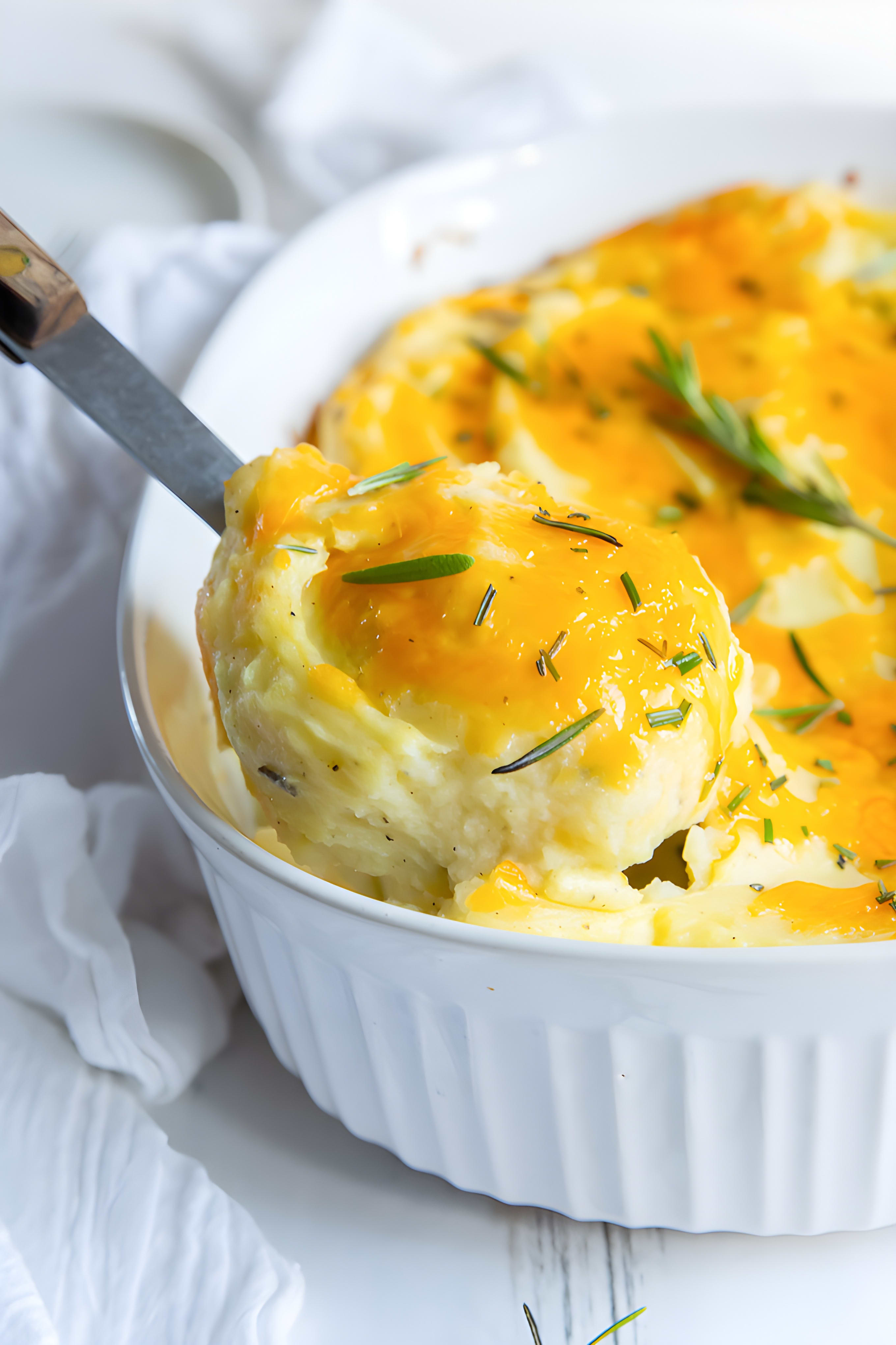 Twice Baked Mashed Potatoes
