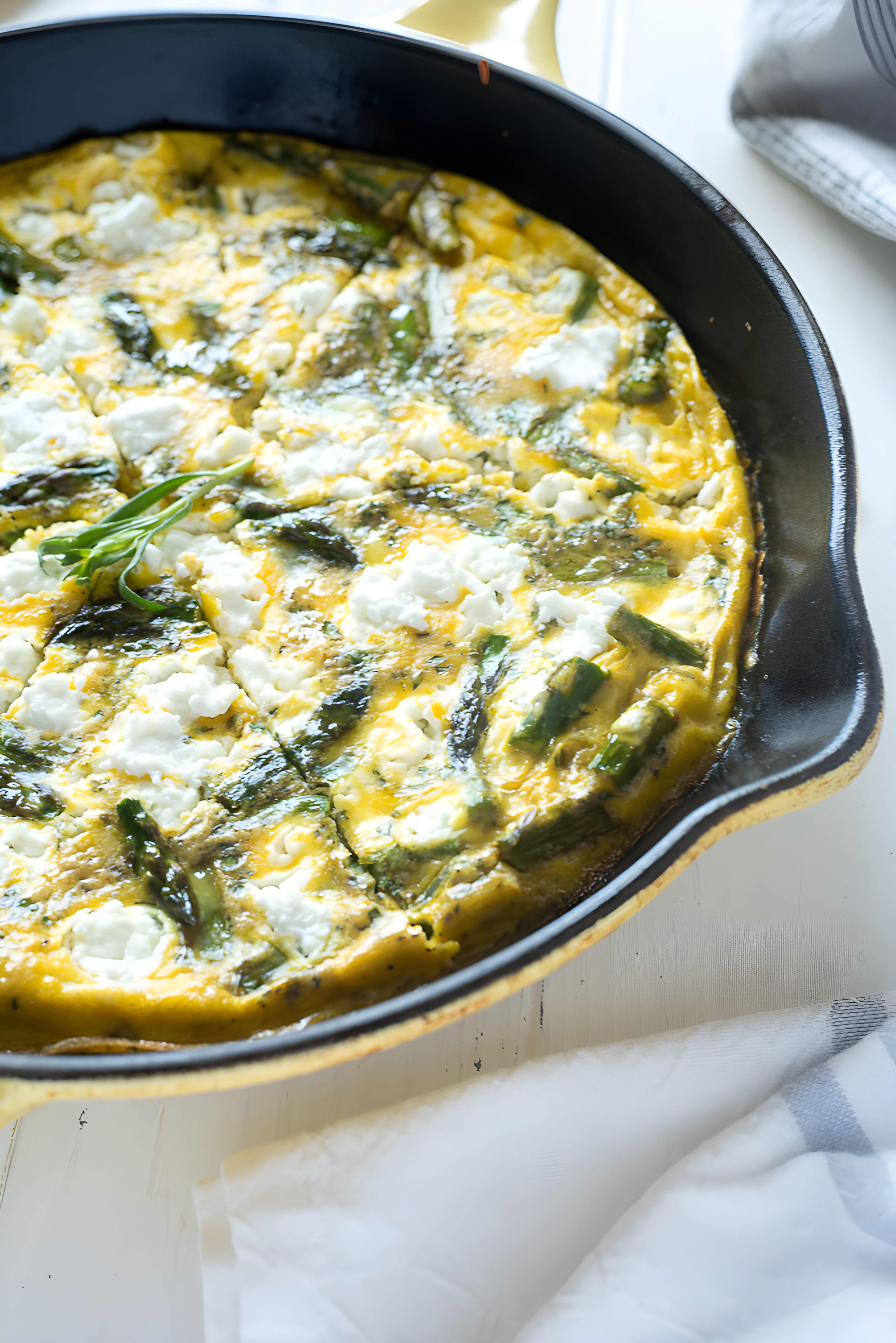 Asparagus Frittata with Goat Cheese