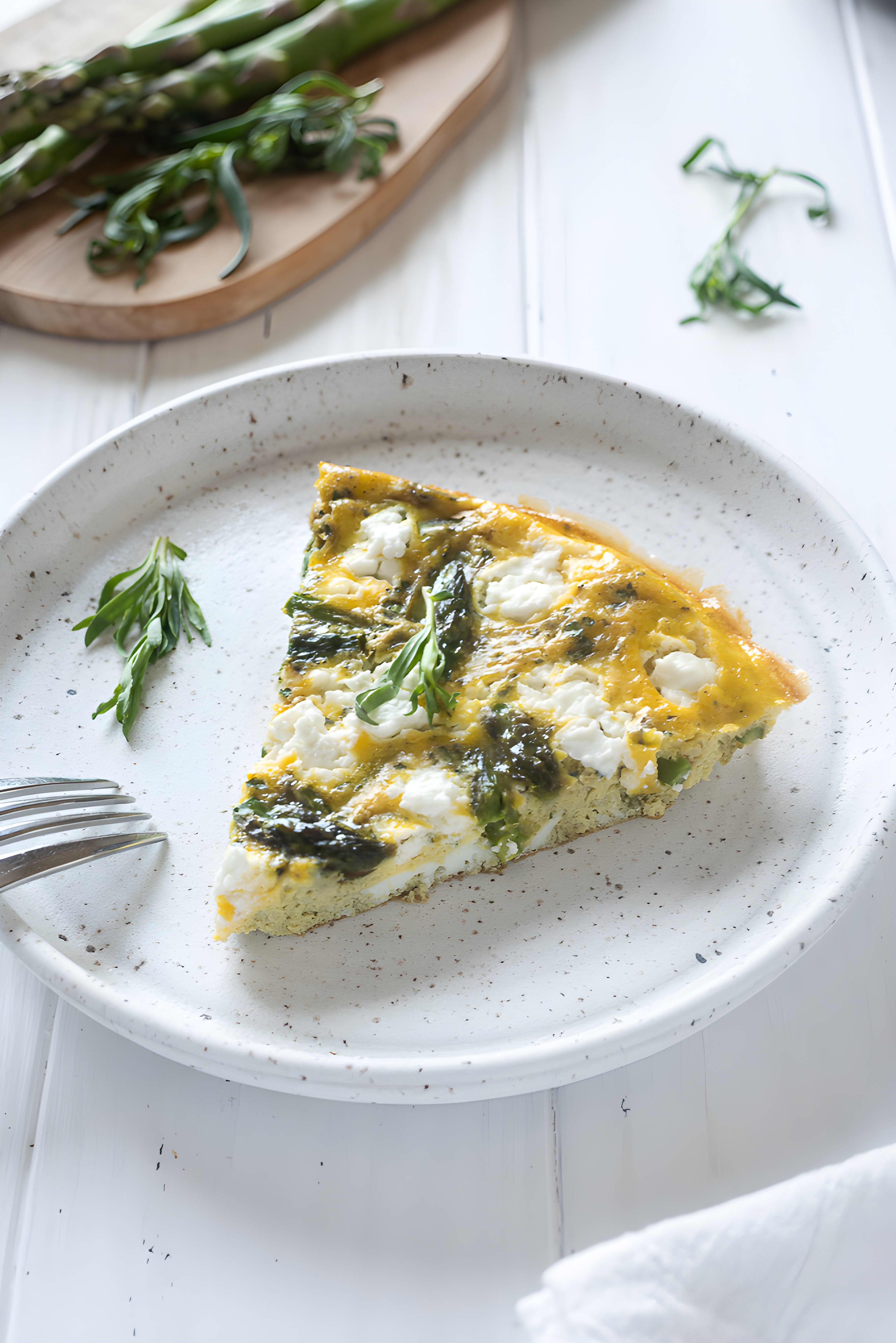Asparagus Frittata with Goat Cheese