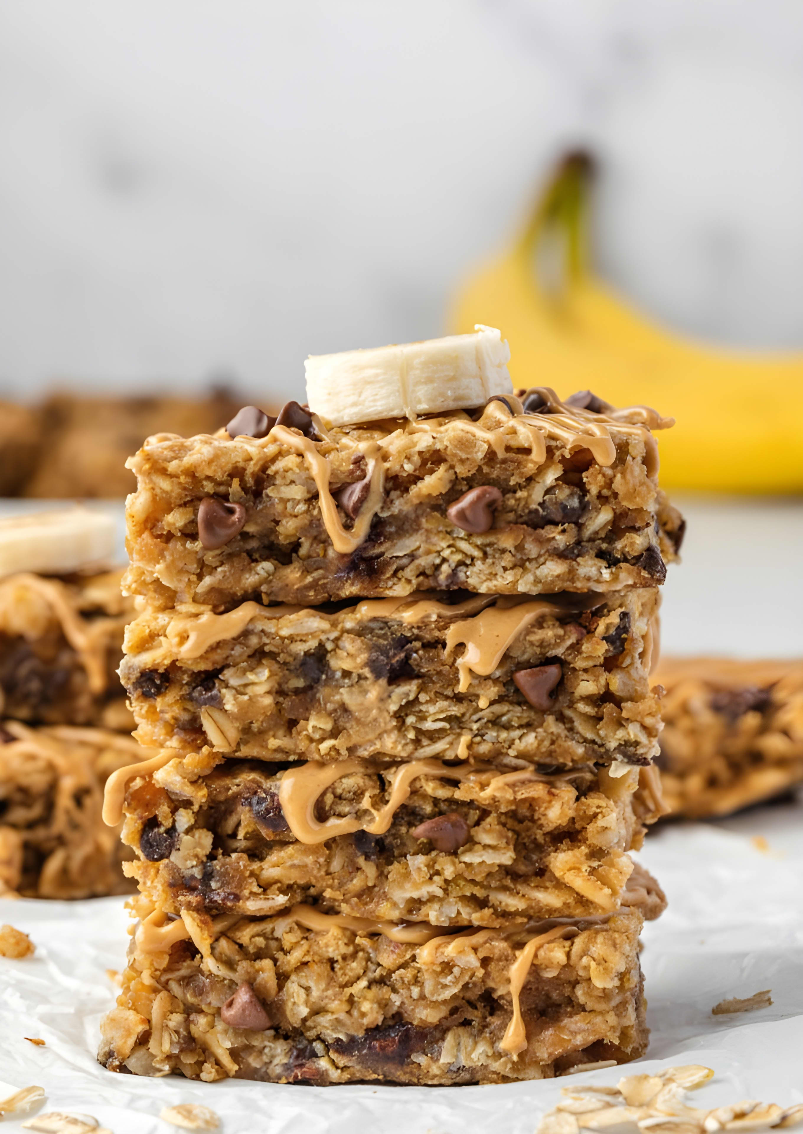 Banana Peanut Butter Oatmeal Bars