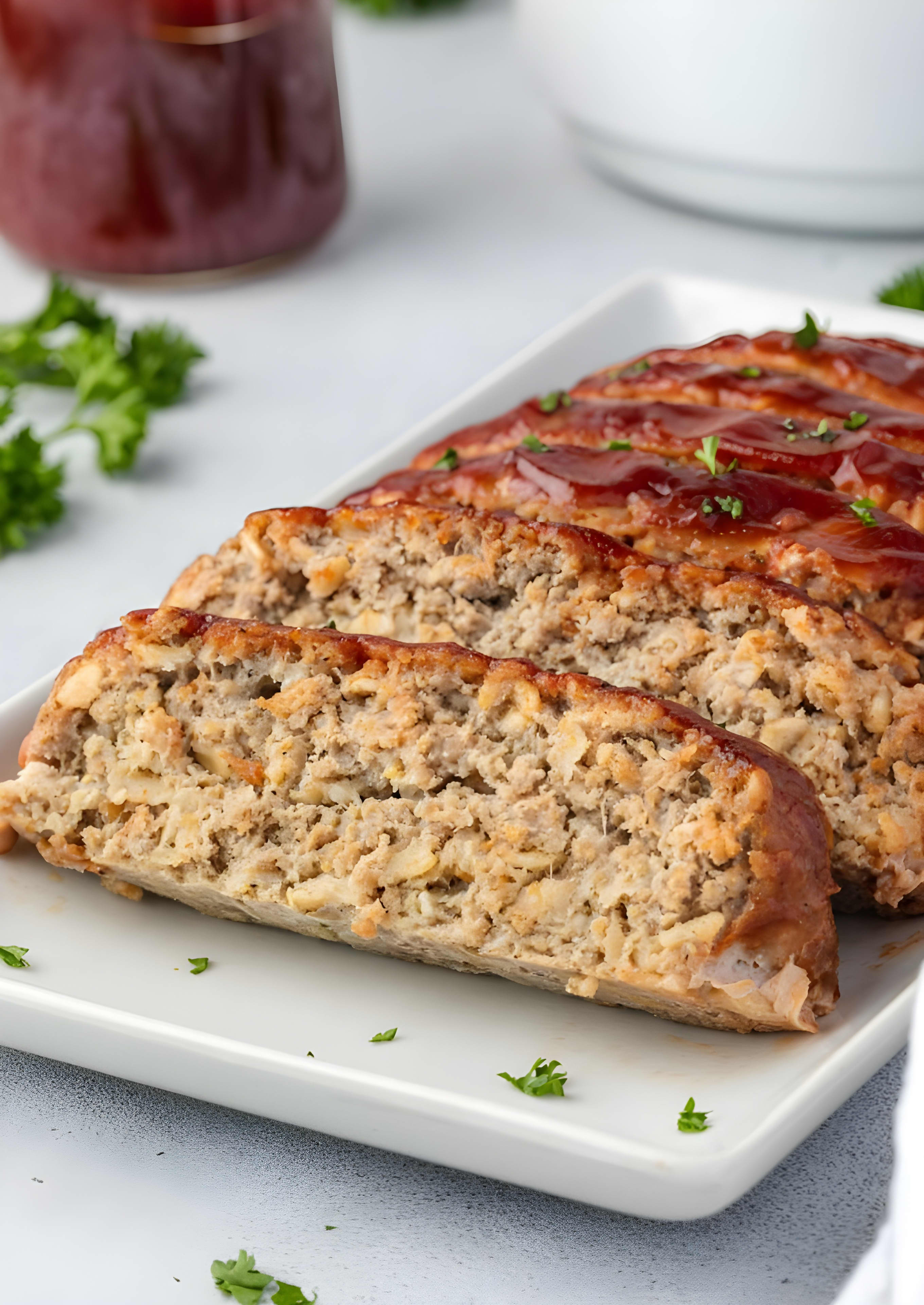 BBQ Turkey Meatloaf with Oatmeal