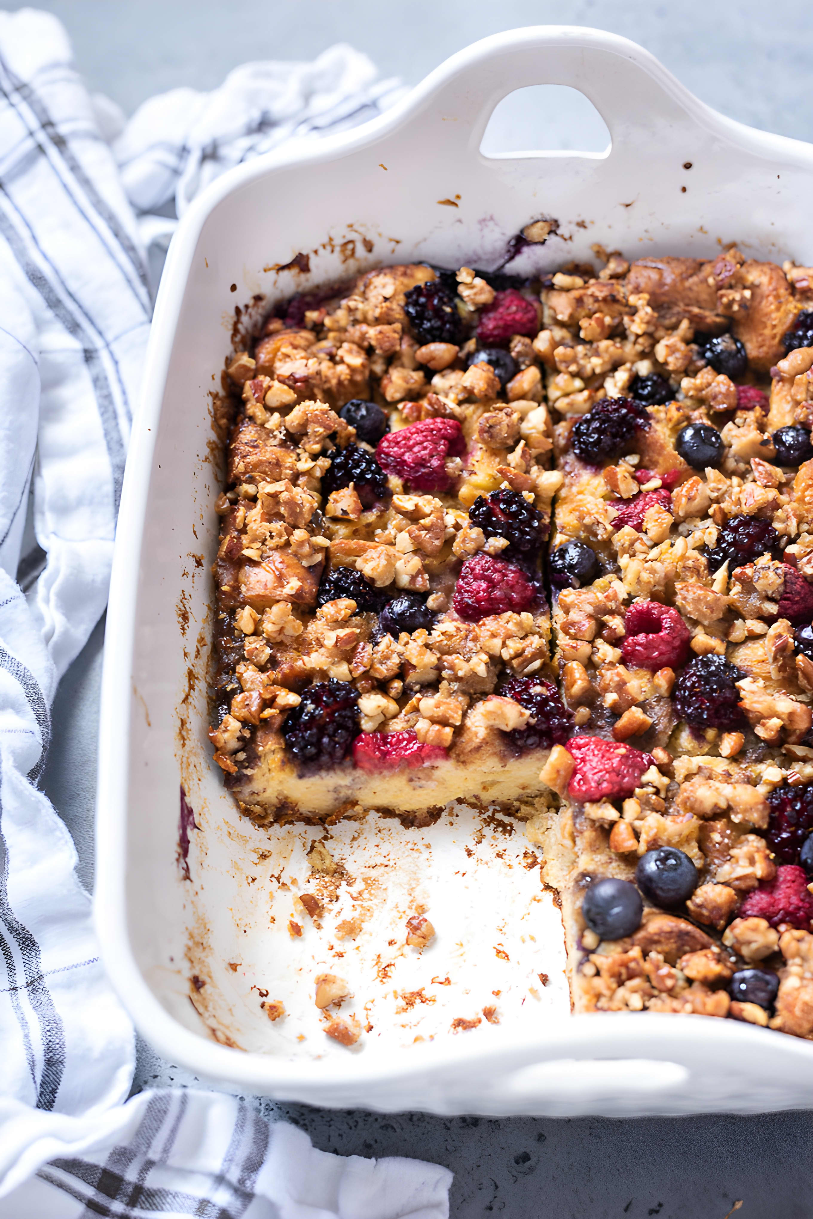 Berry Overnight French Toast Casserole