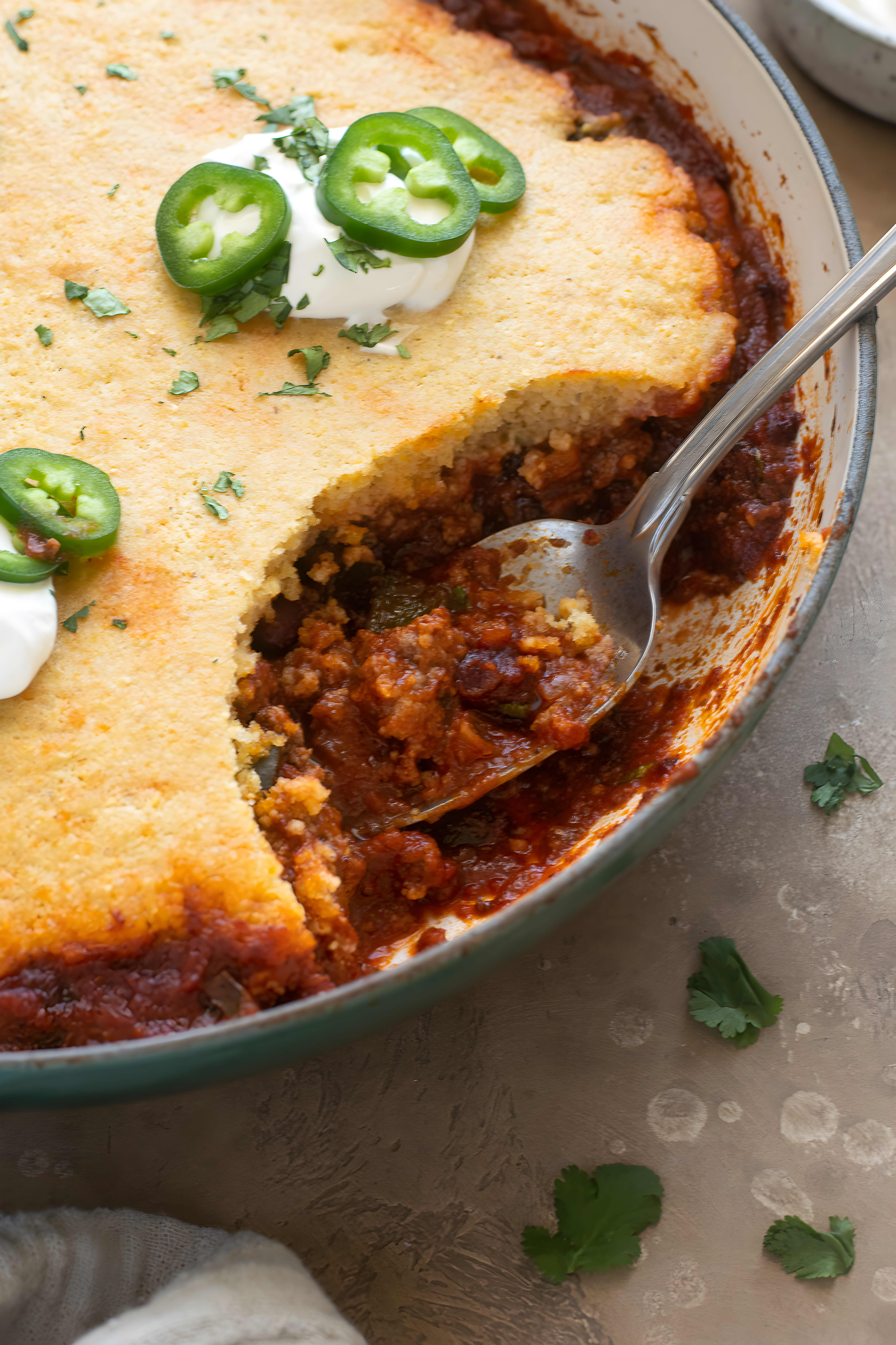 Chili Cornbread Casserole