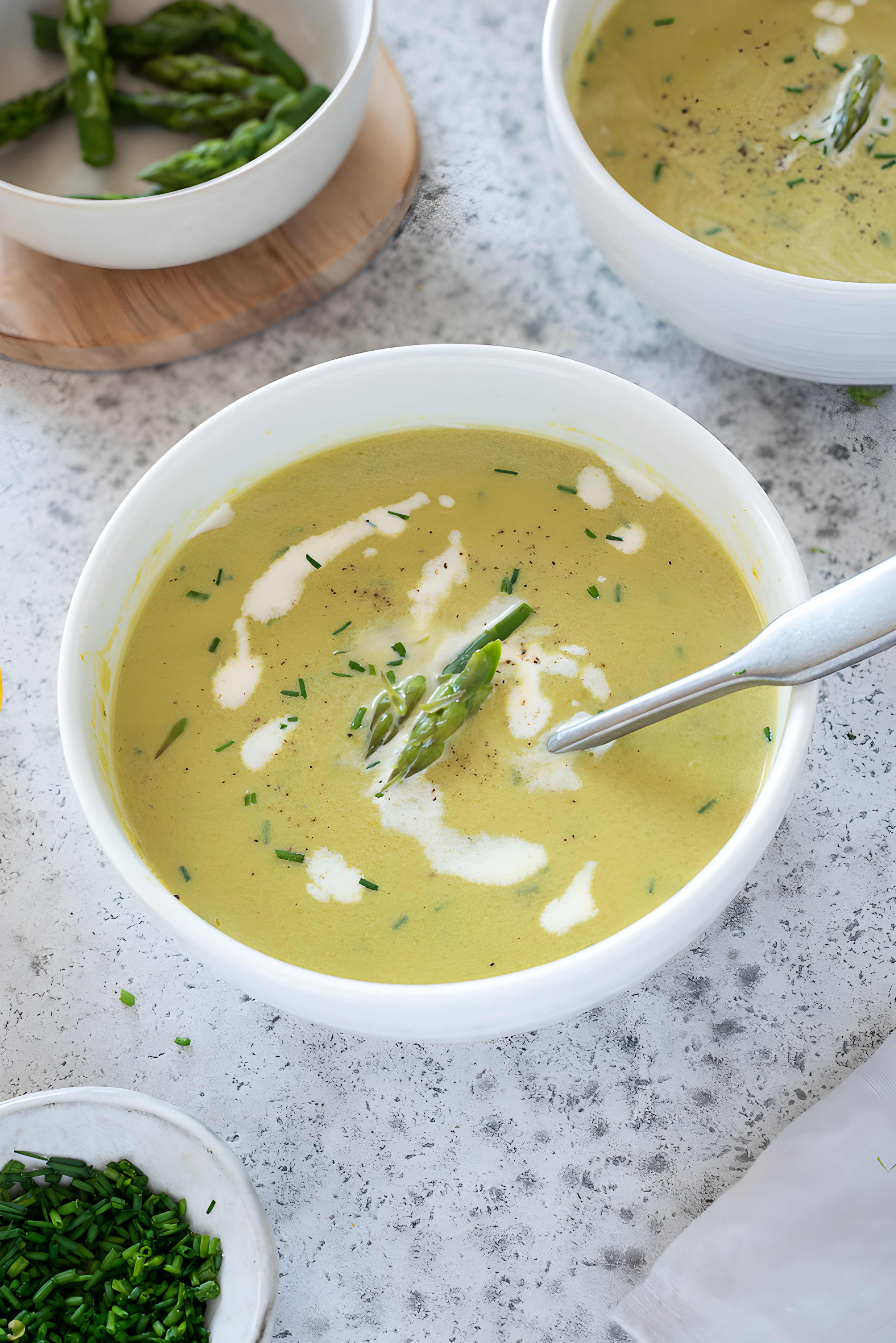 Creamy Asparagus Leek Soup