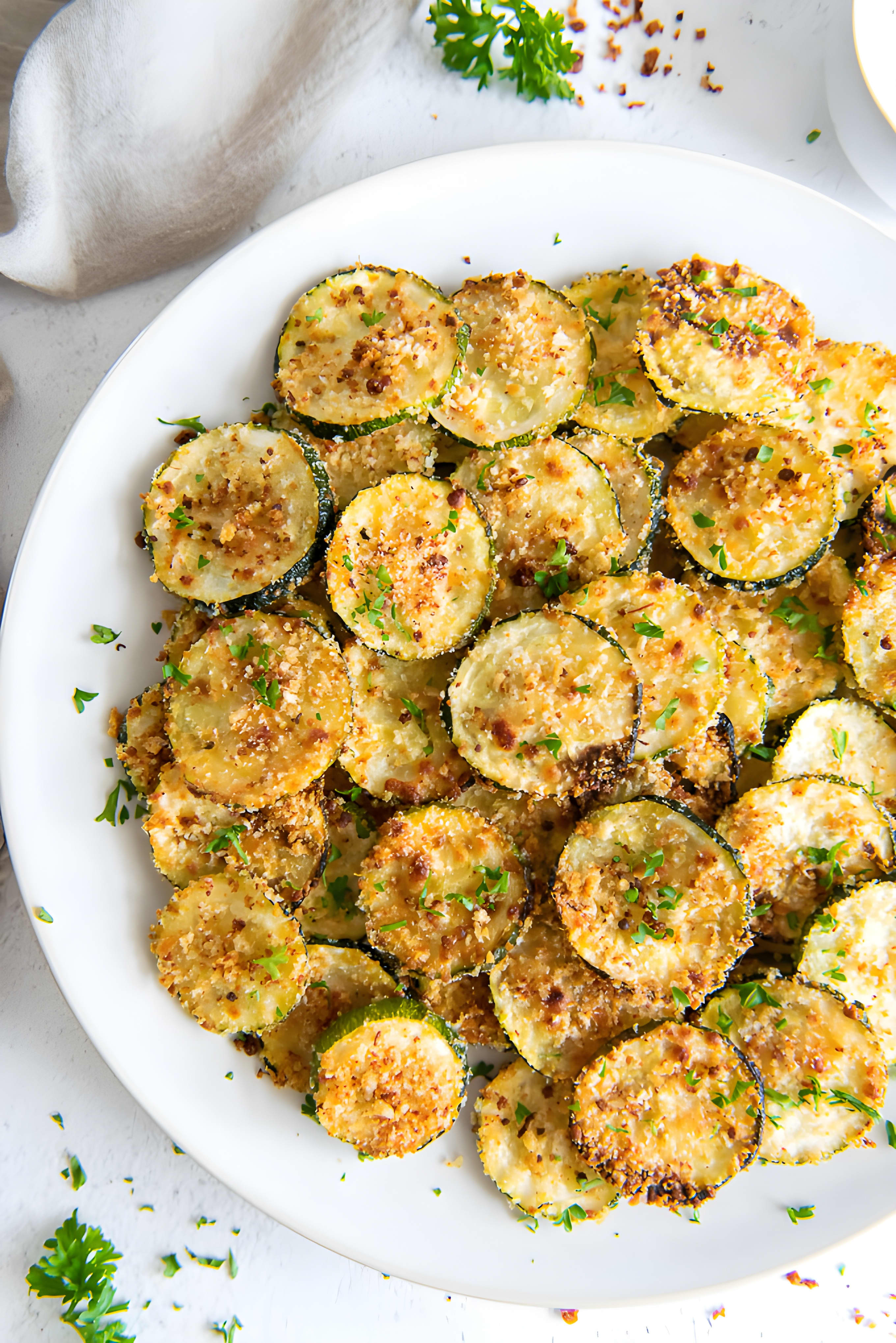 Crispy Baked Zucchini Chips