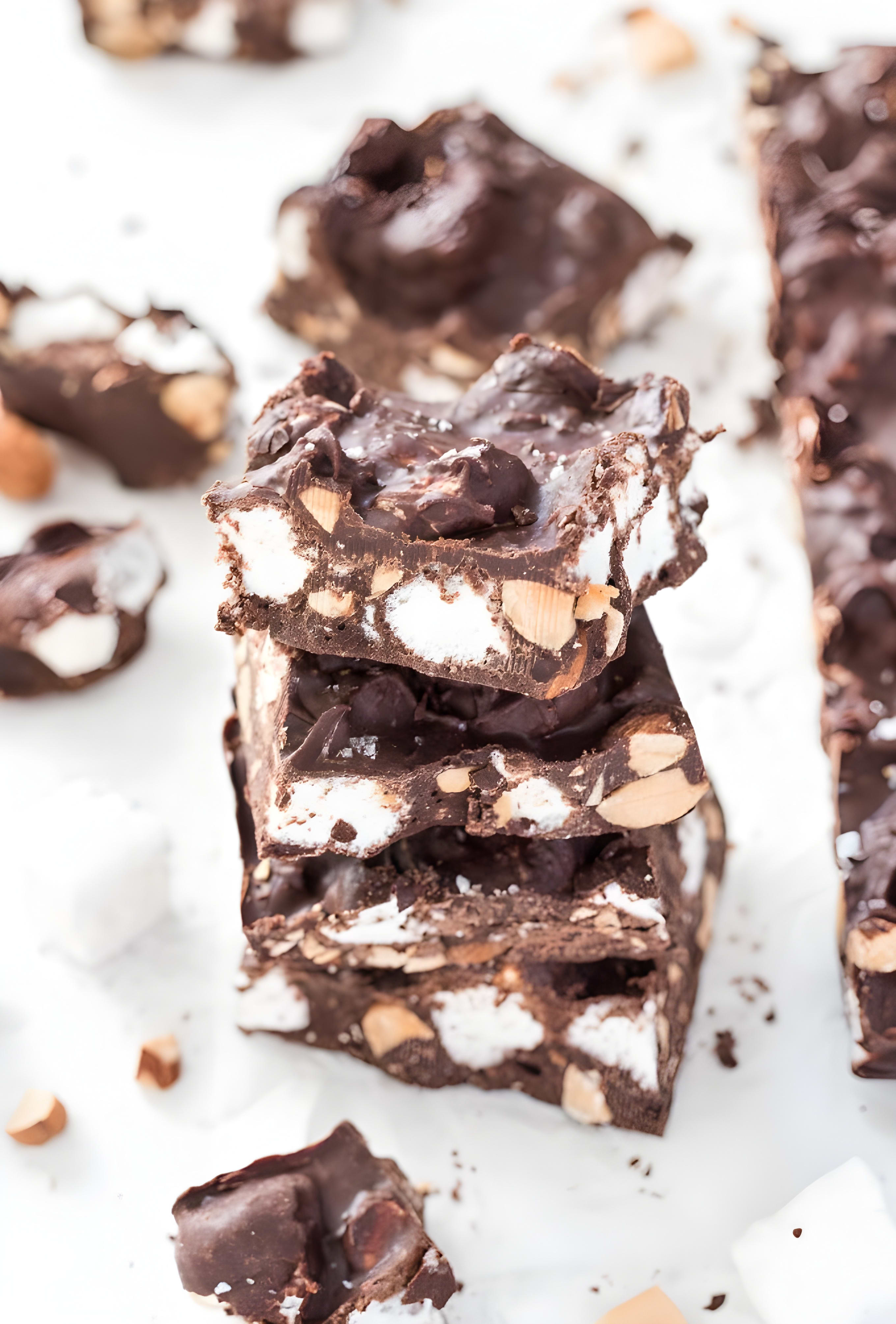 Dark Chocolate Rocky Road Candy