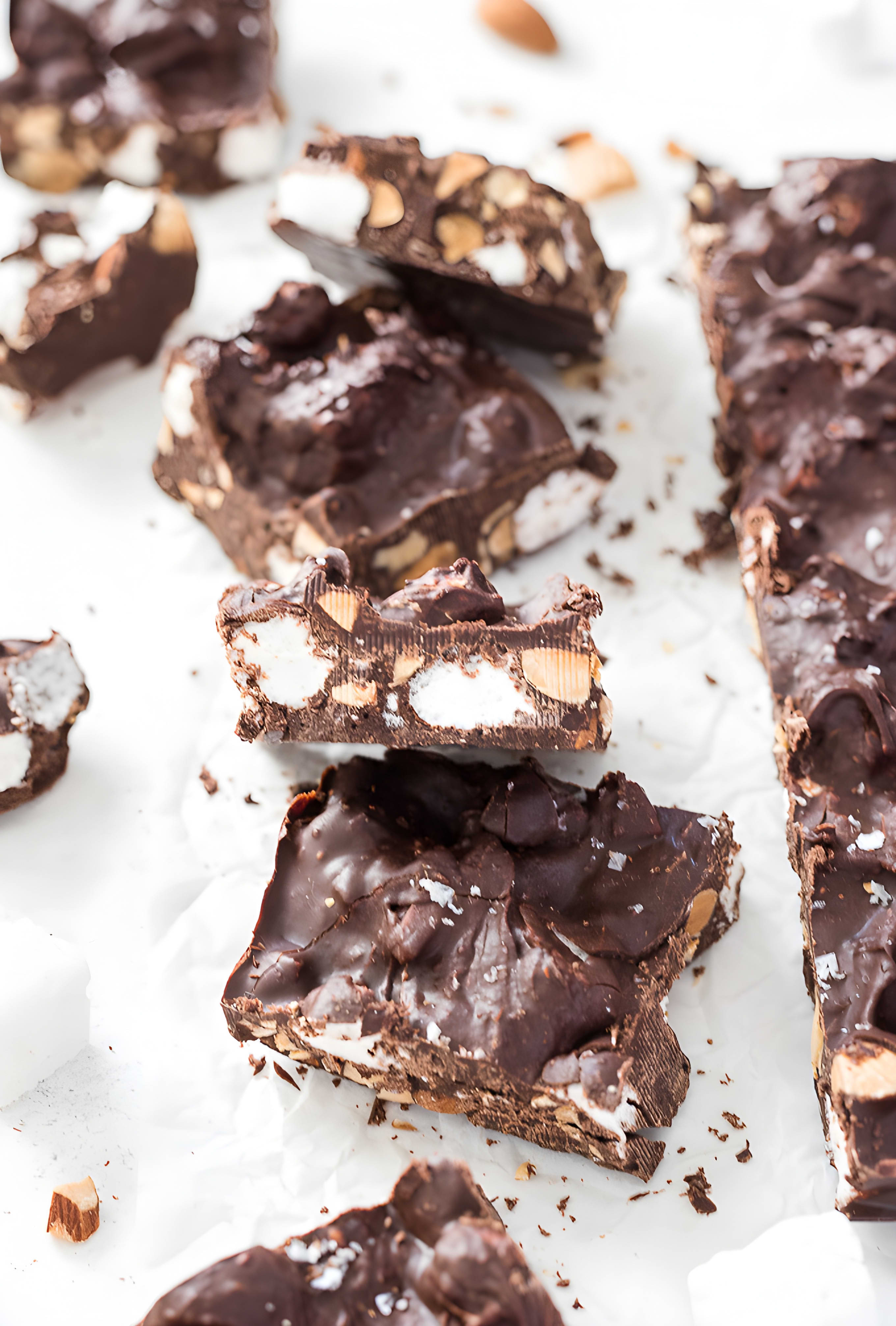 Dark Chocolate Rocky Road Candy