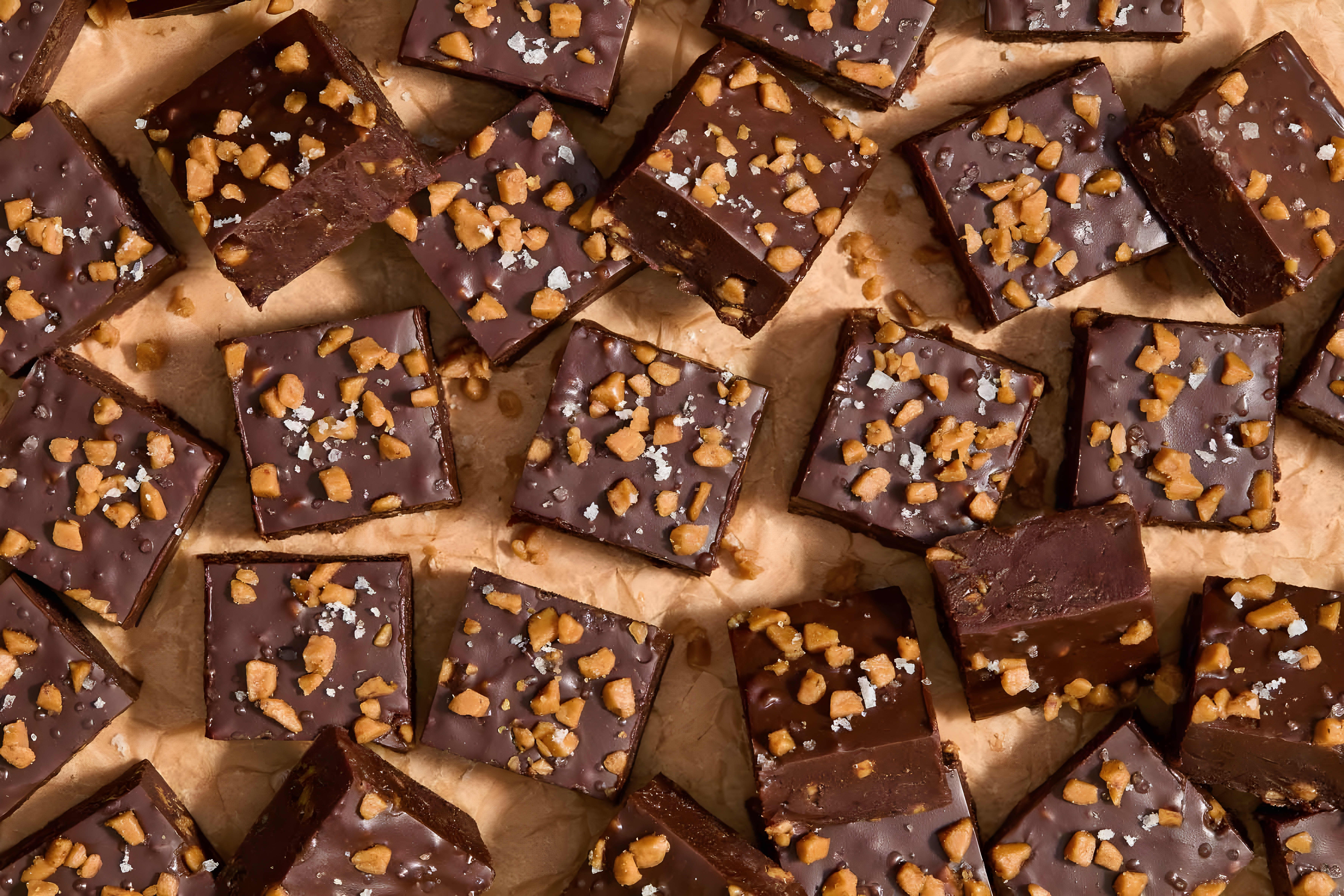 Dark Chocolate Toffee Fudge