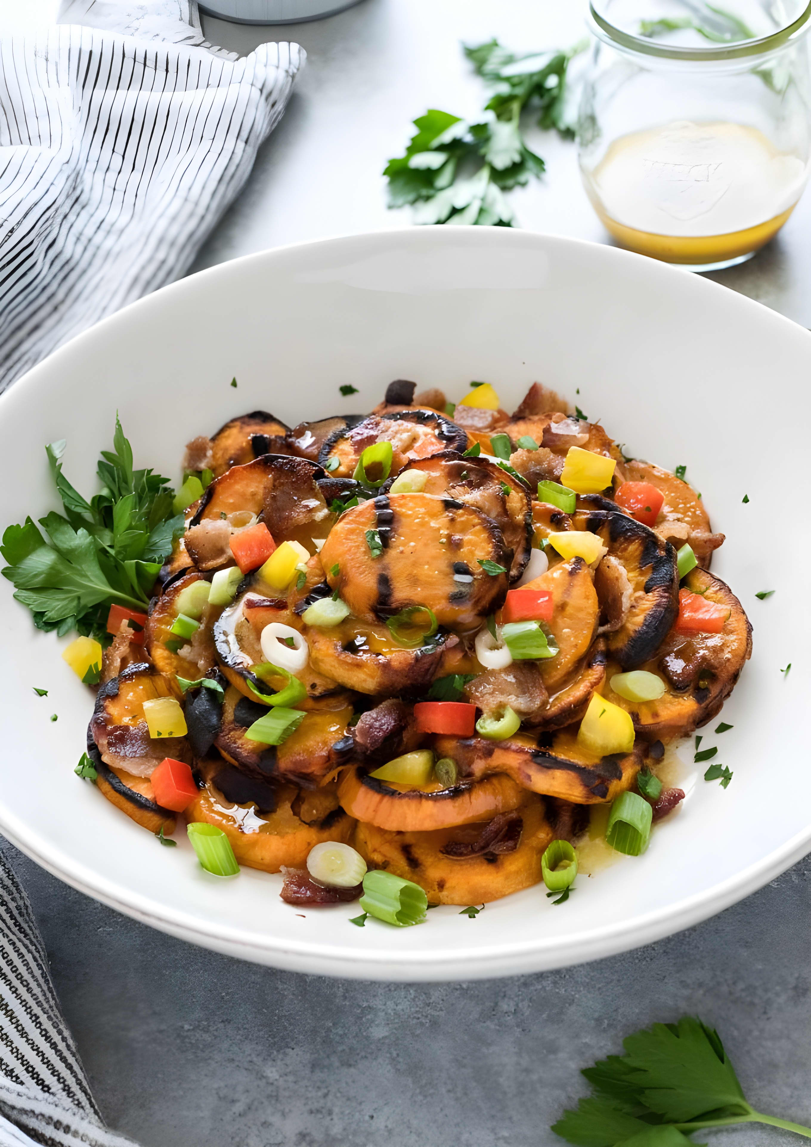 Grilled Sweet Potato Salad