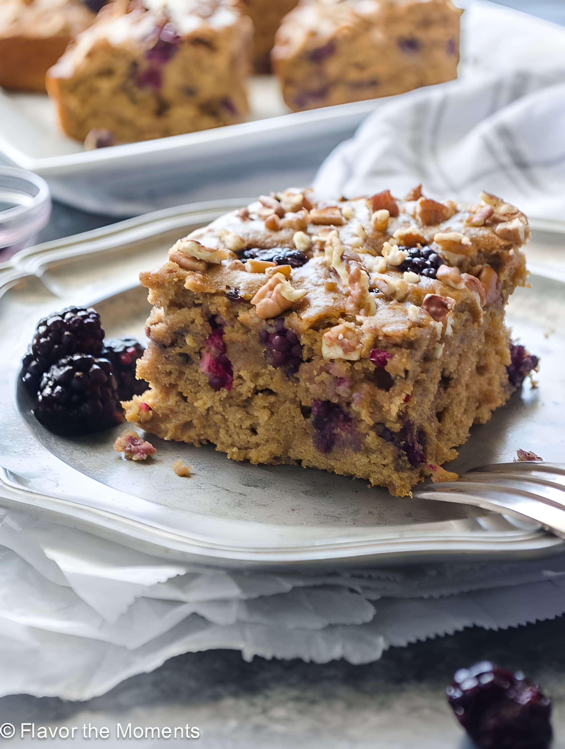 Healthy Blackberry Snack Cake