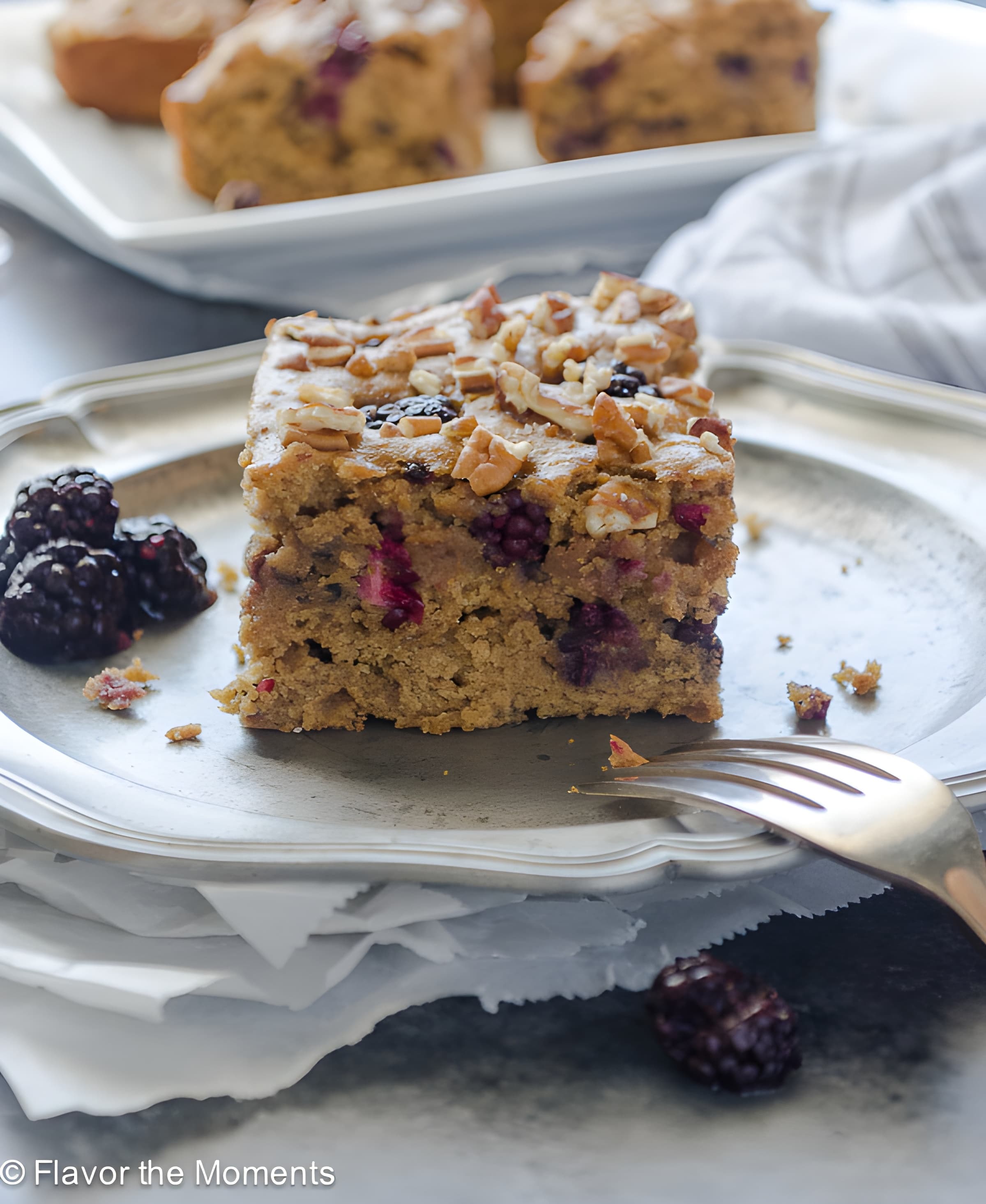 Healthy Blackberry Snack Cake