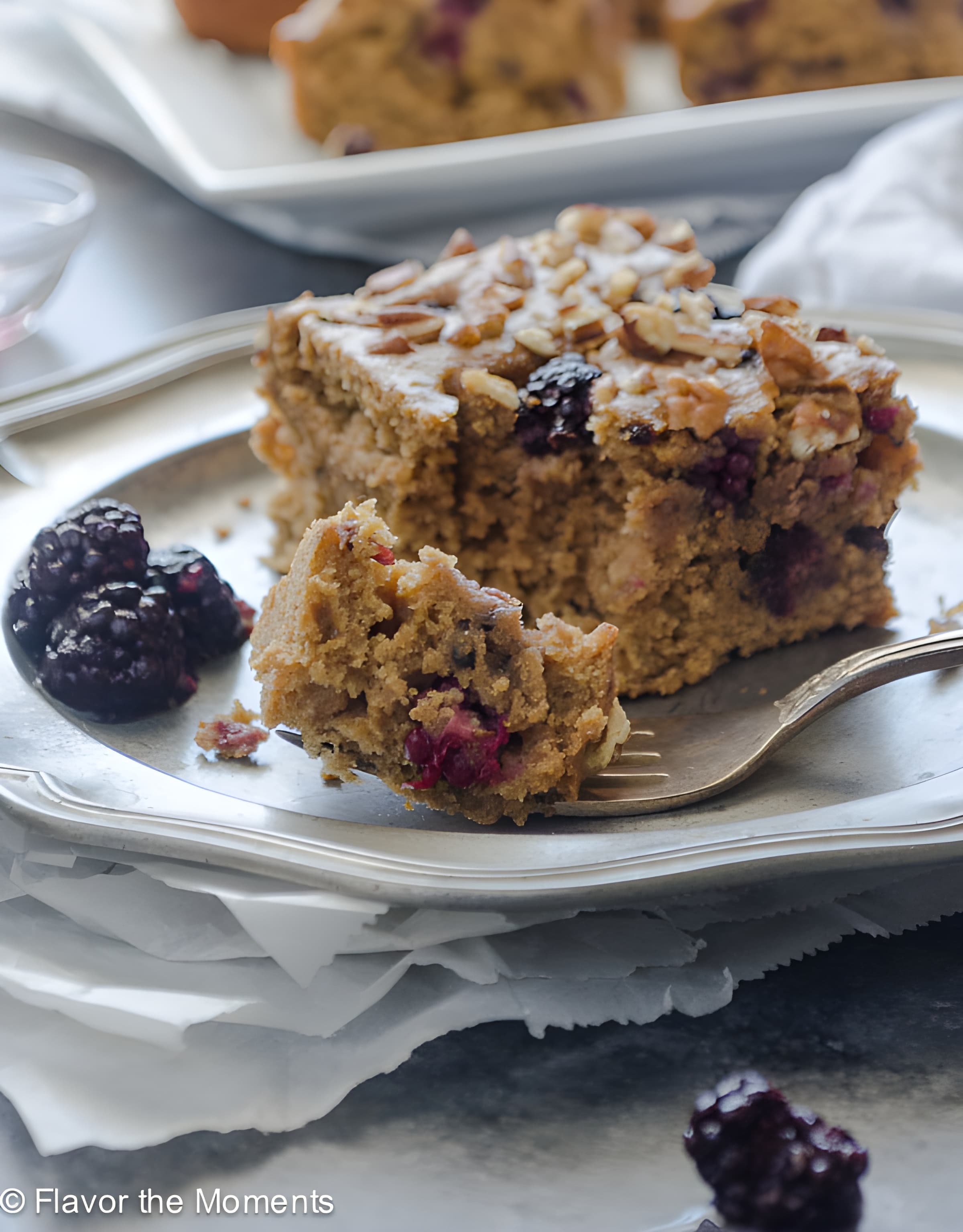 Healthy Blackberry Snack Cake
