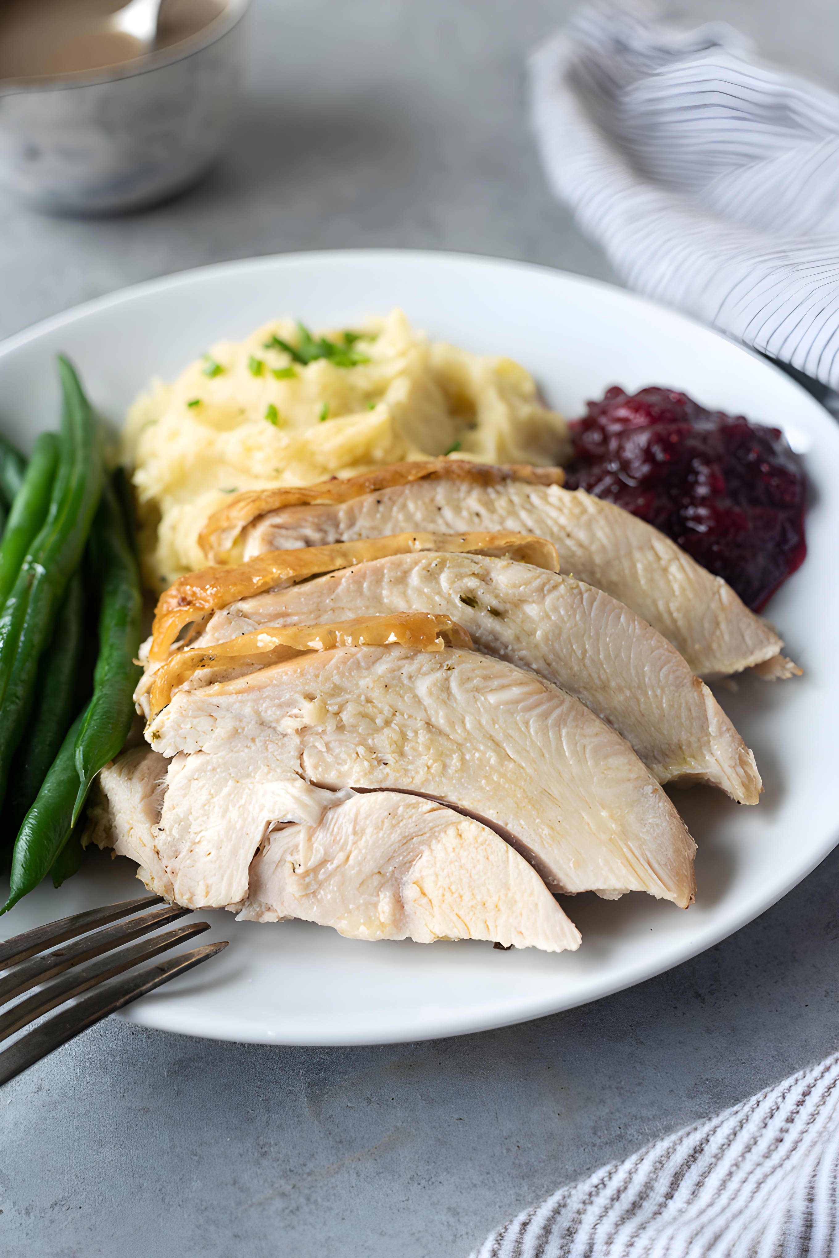 Herb & Garlic Oven Roasted Turkey Breast