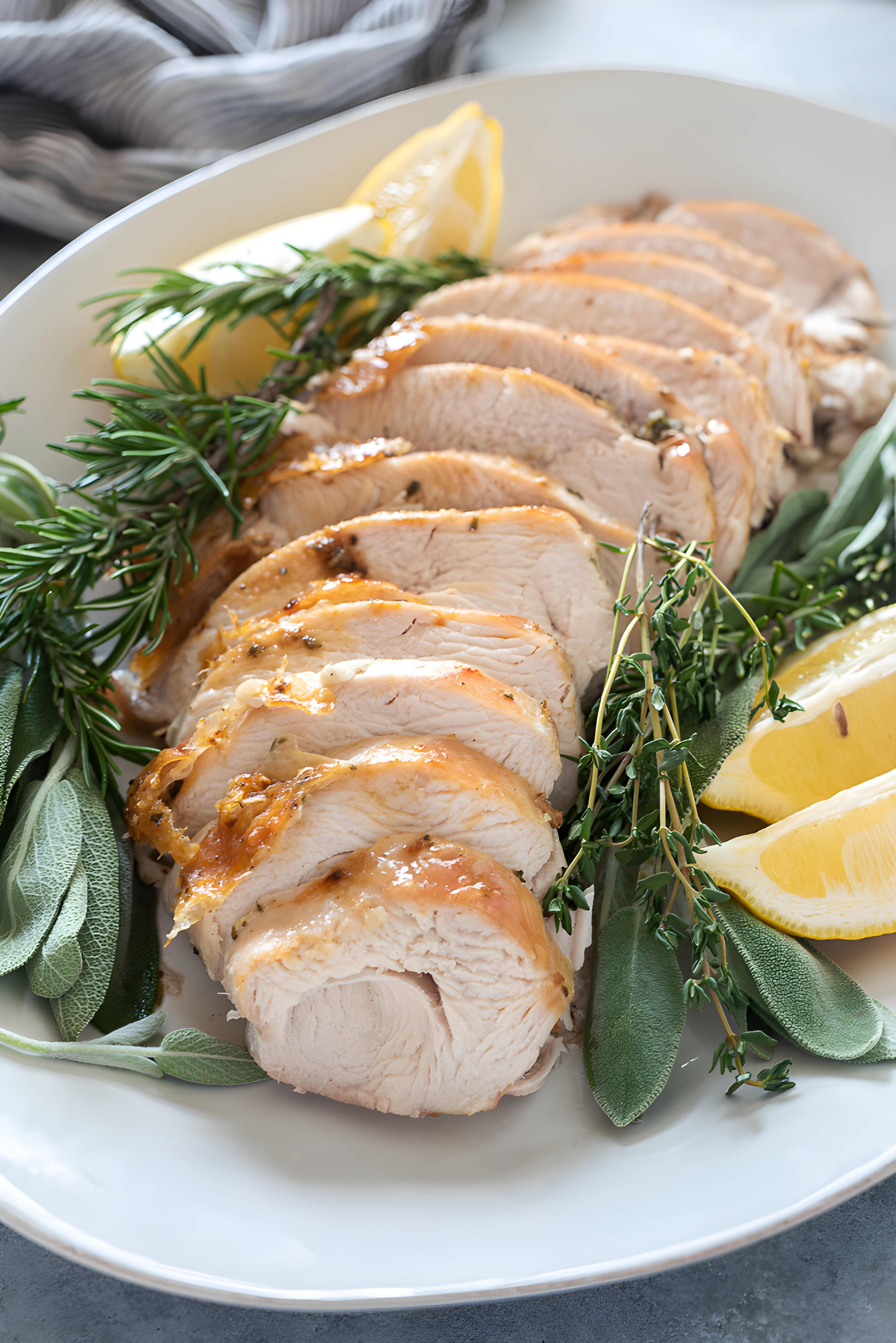 Herb & Garlic Oven Roasted Turkey Breast