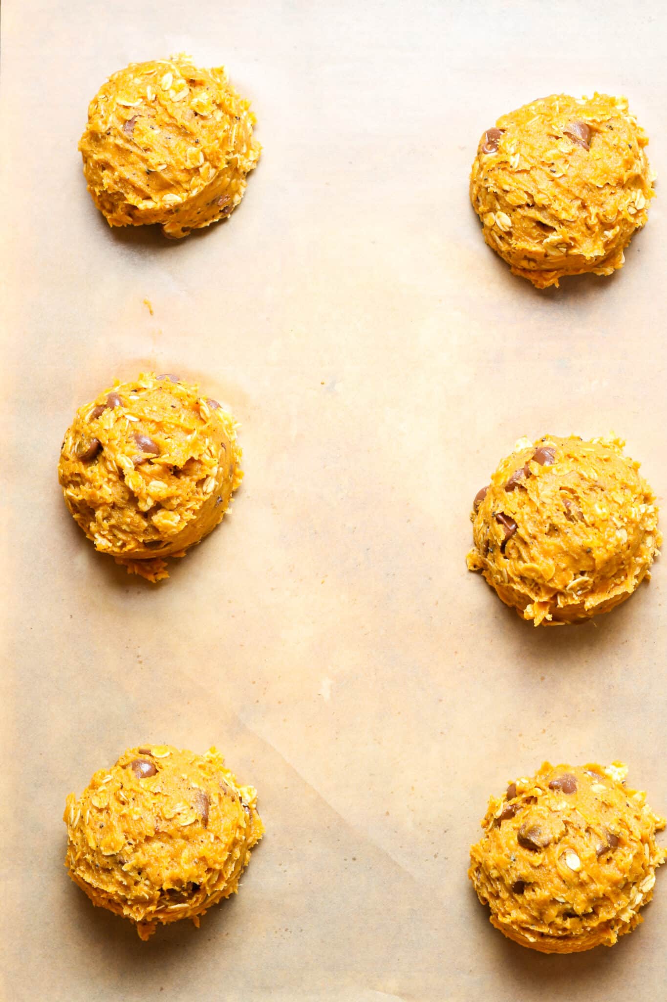 Pumpkin Oatmeal Chocolate Chip Cookies