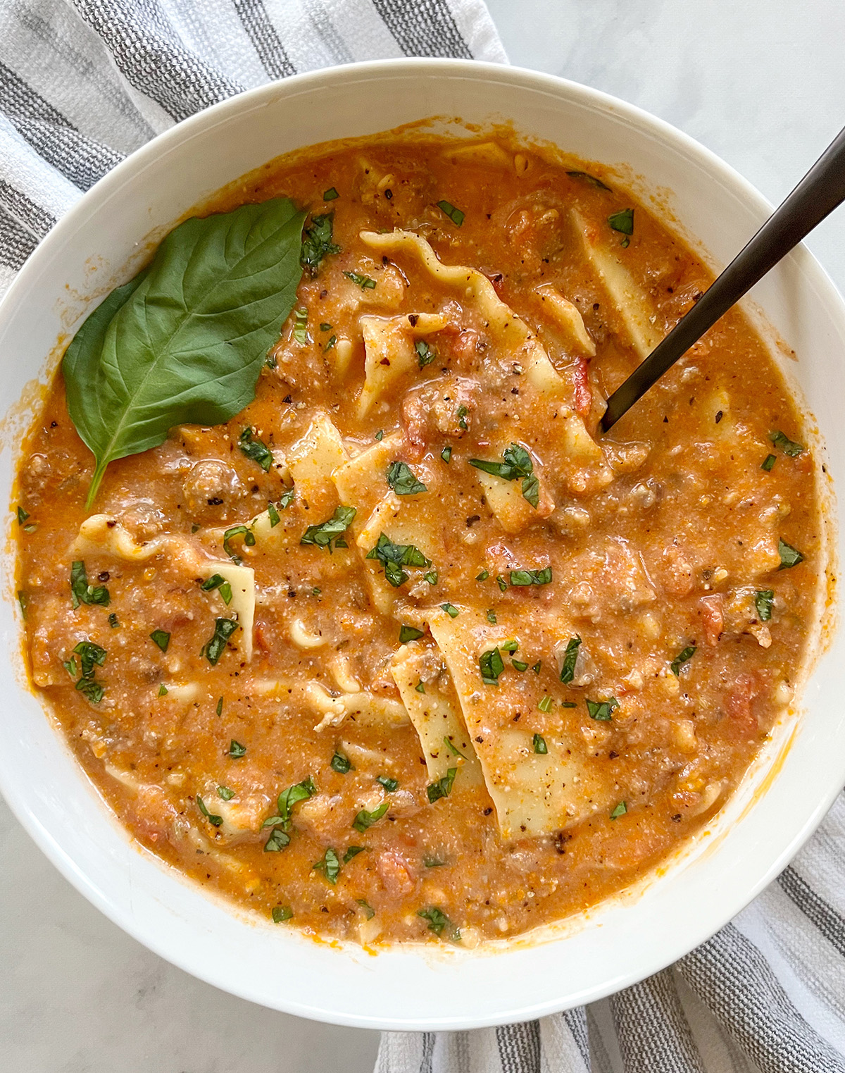 Dairy Free Lasagna Soup