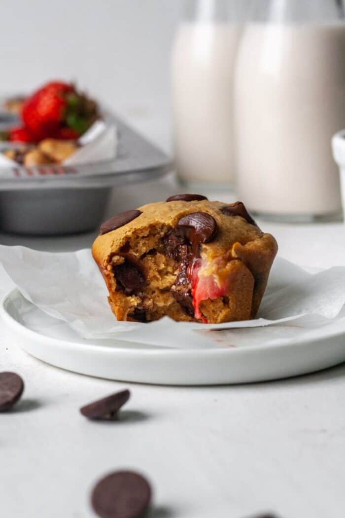 Gluten Free Strawberry Muffins (Dairy Free & Paleo) cover