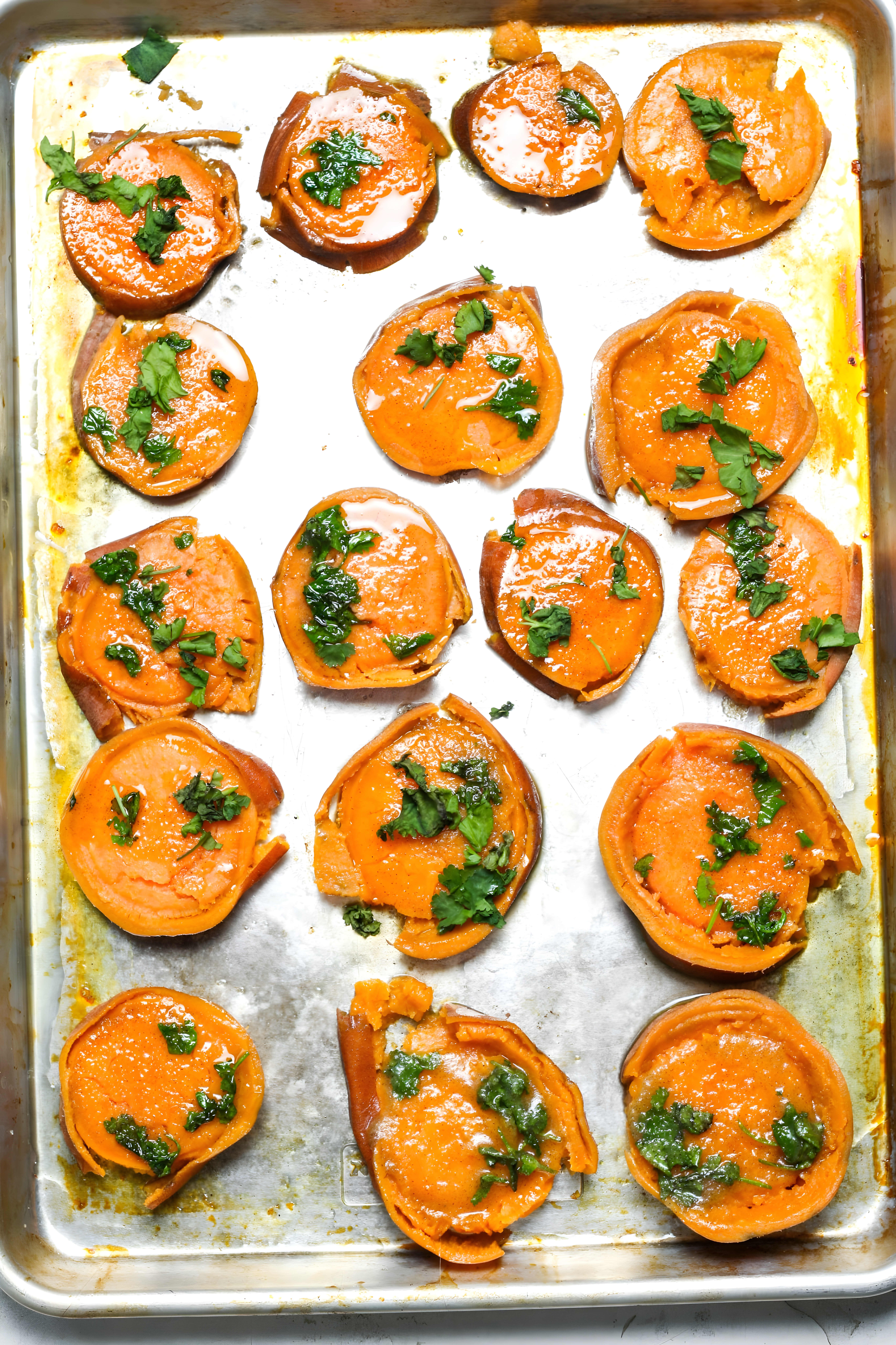 Smashed Sweet Potatoes