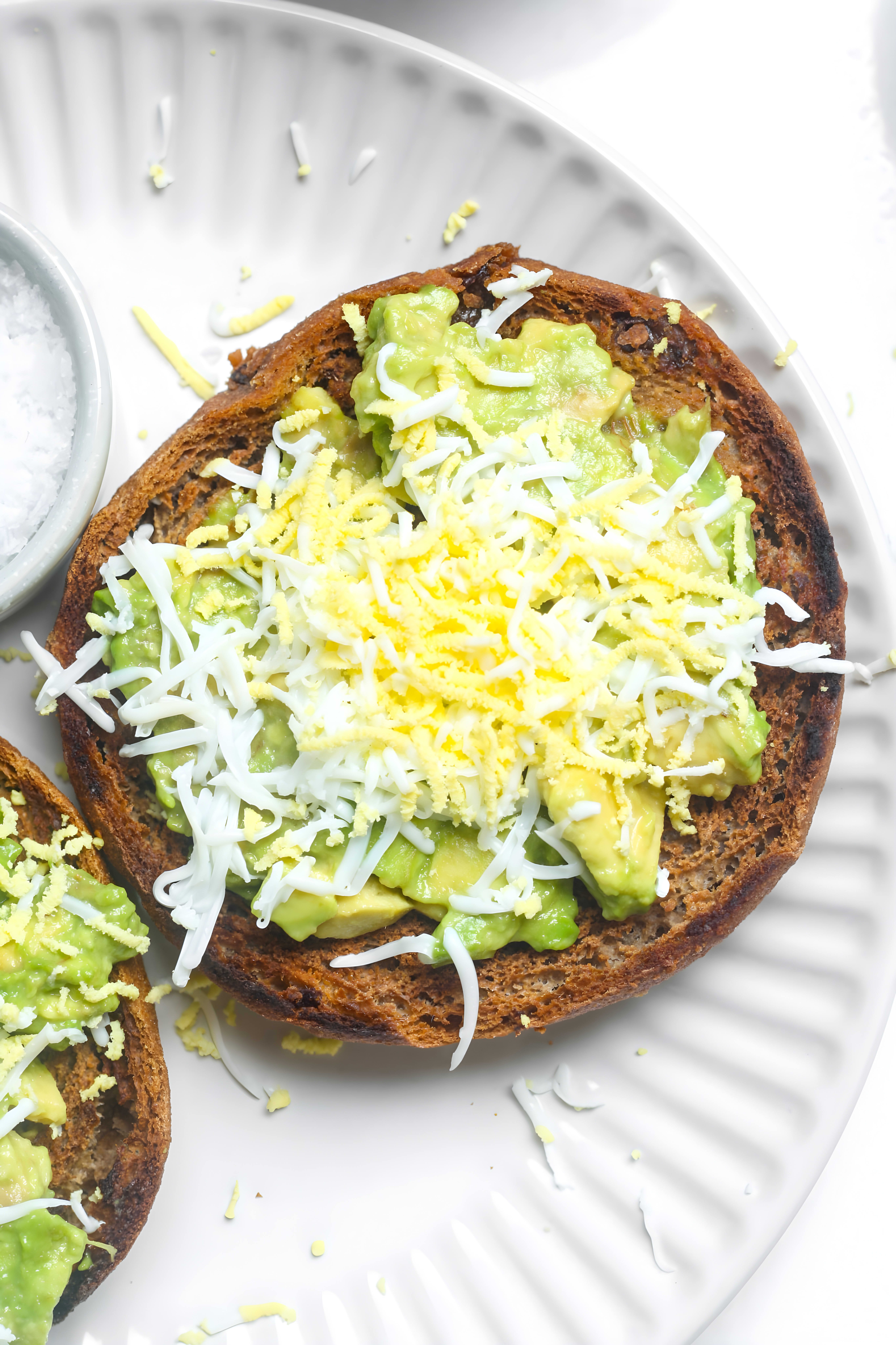 Grated Egg Avocado Toast