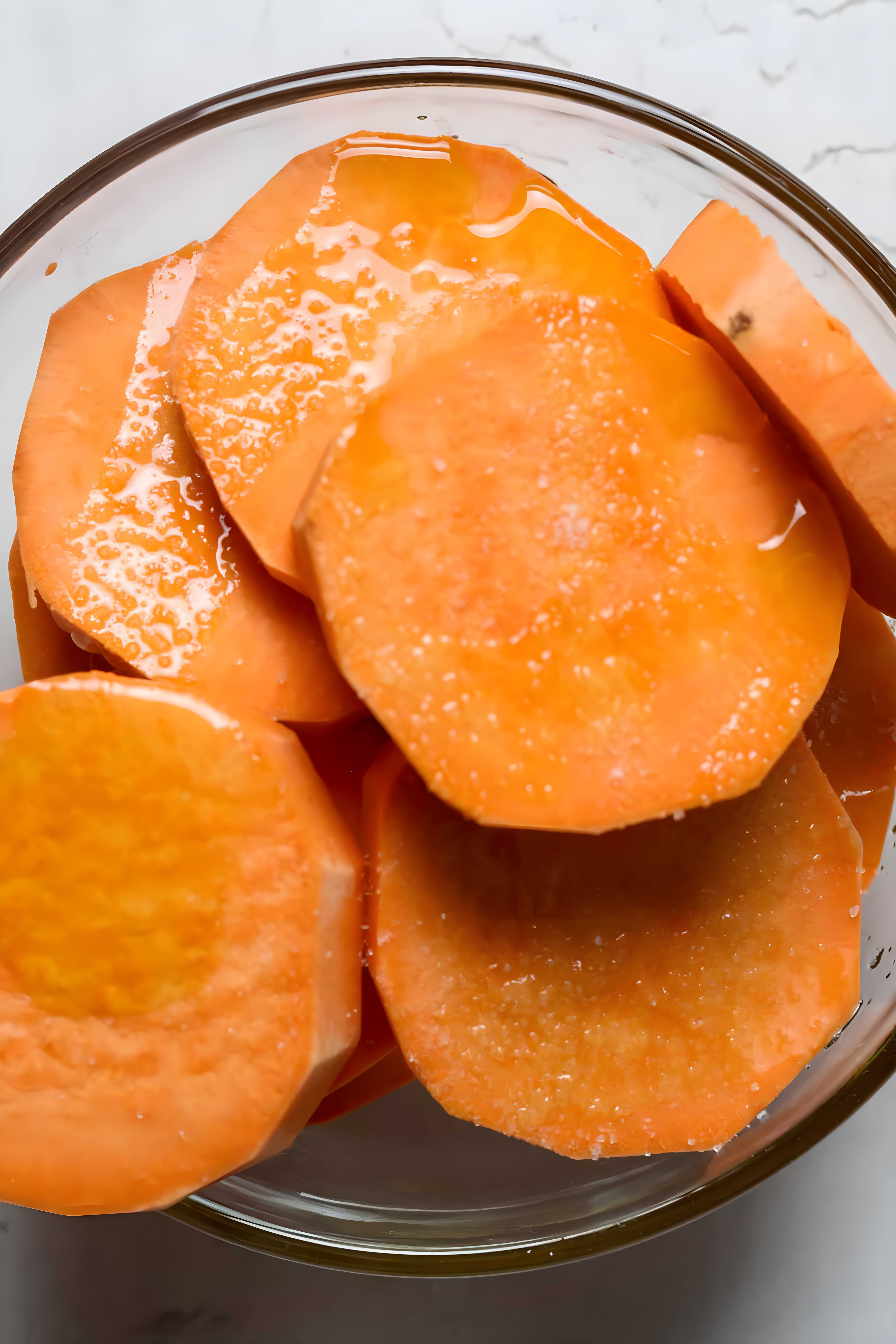 Baked Sweet Potato Slices