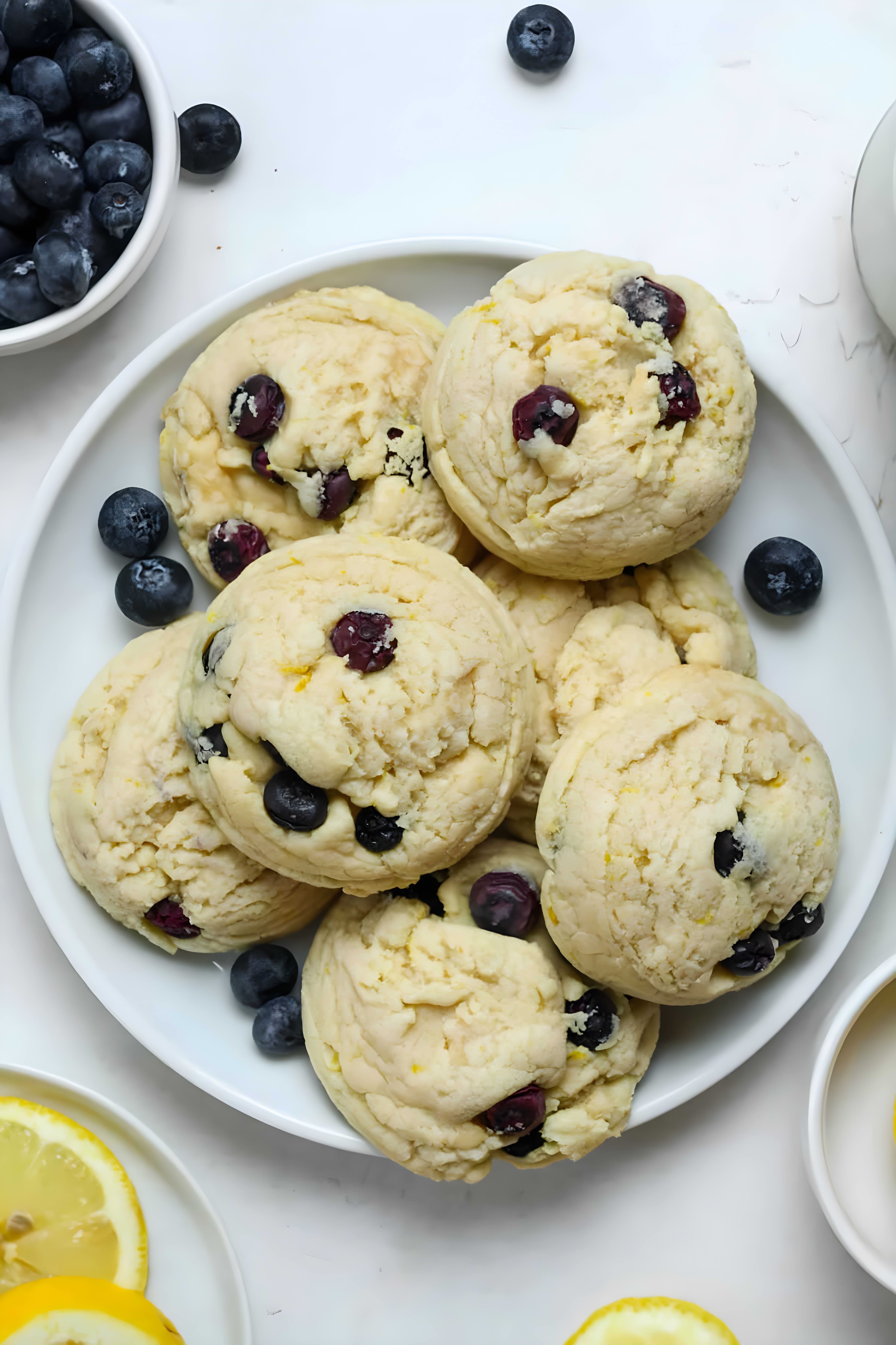 Lemon Blueberry Cookies