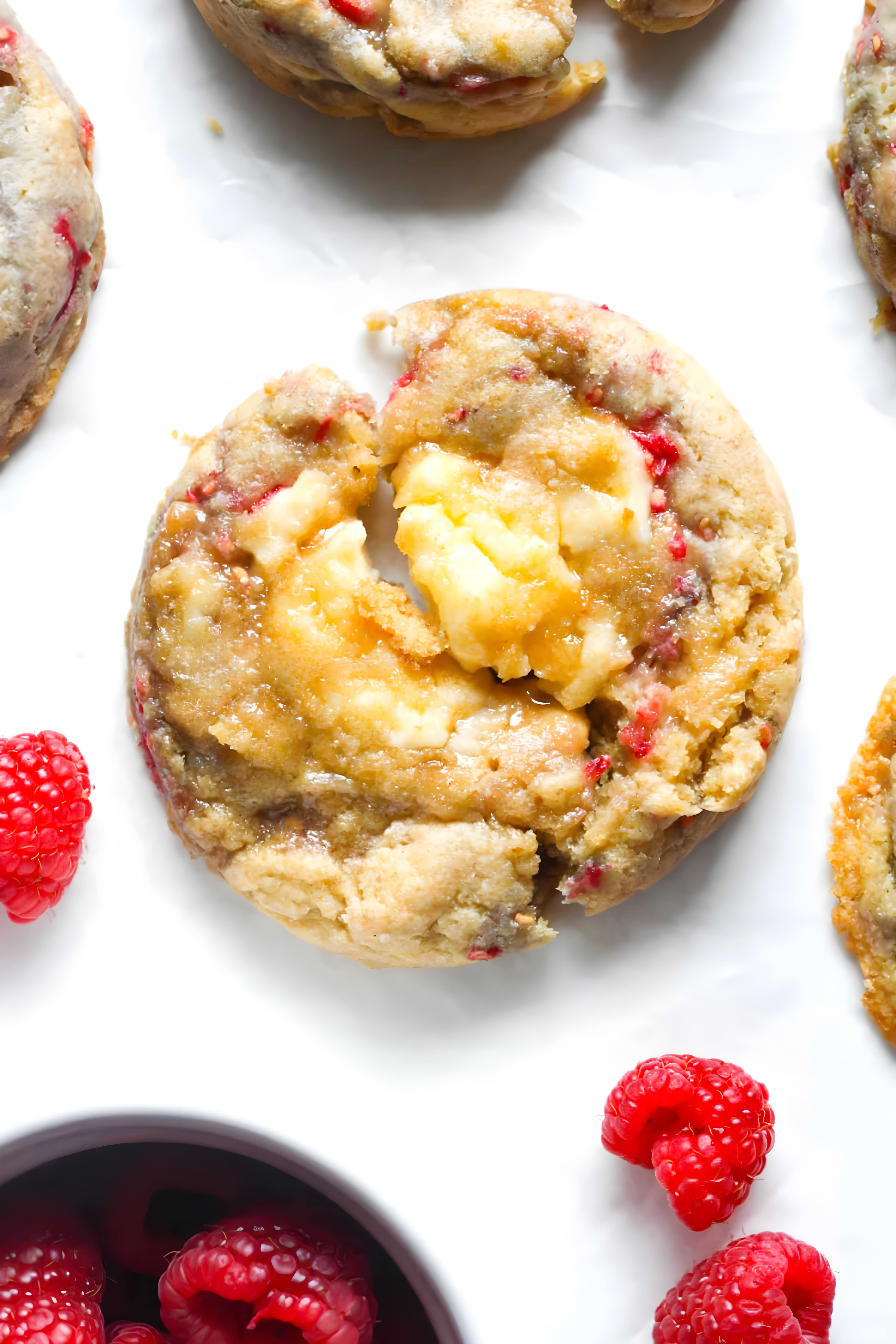 Raspberry Cheesecake Cookies