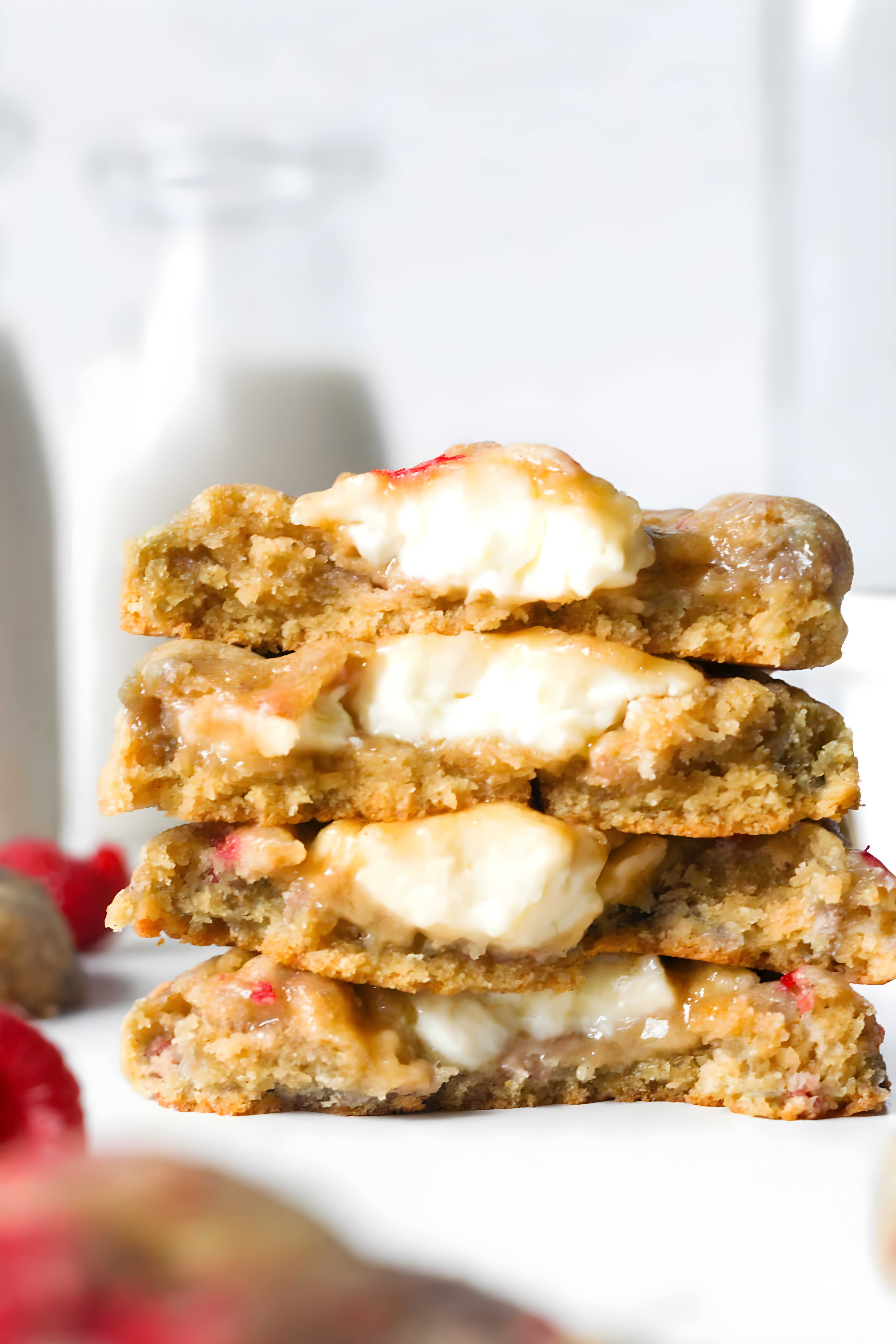 Raspberry Cheesecake Cookies