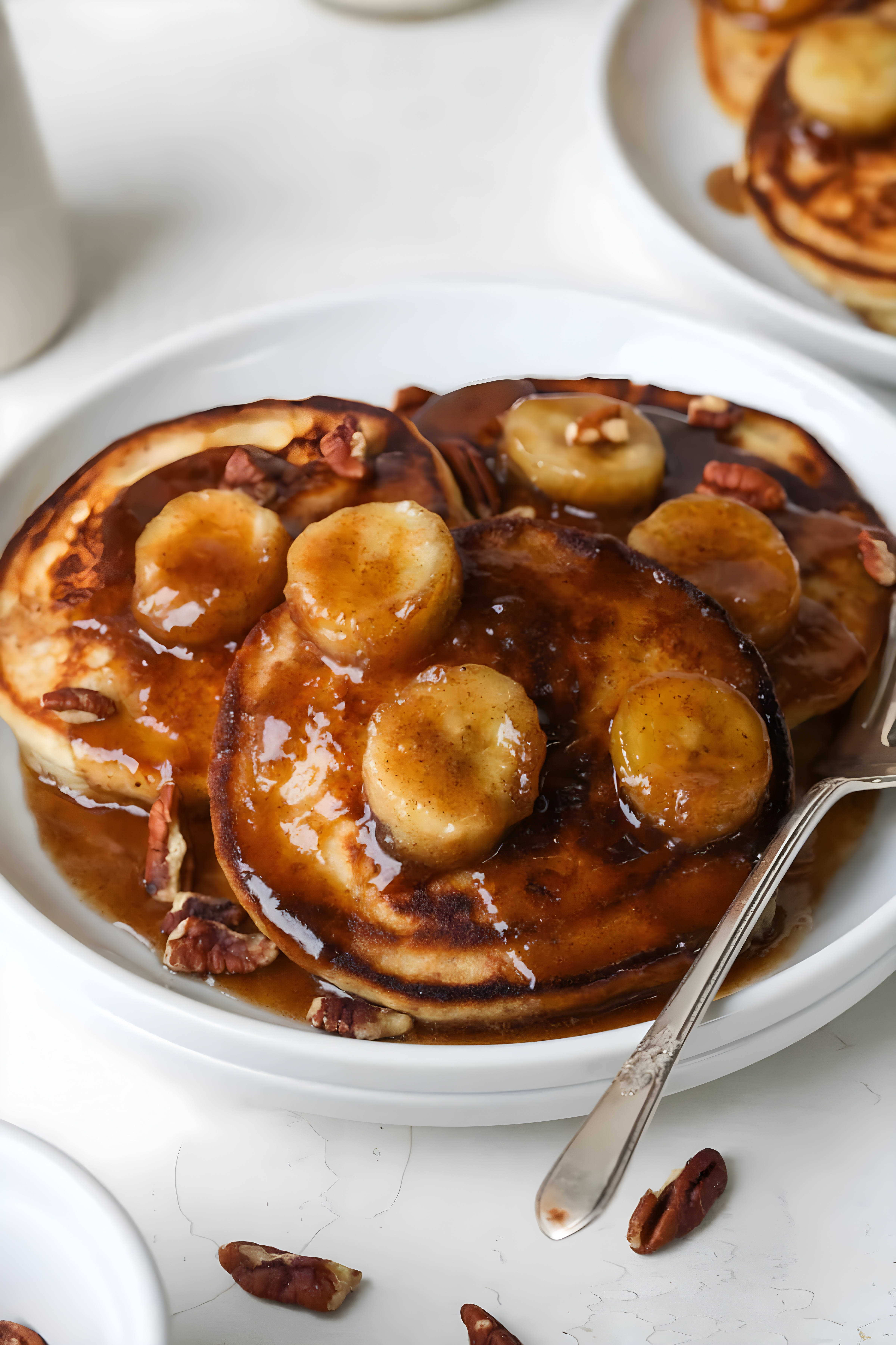 Bananas Foster Pancakes