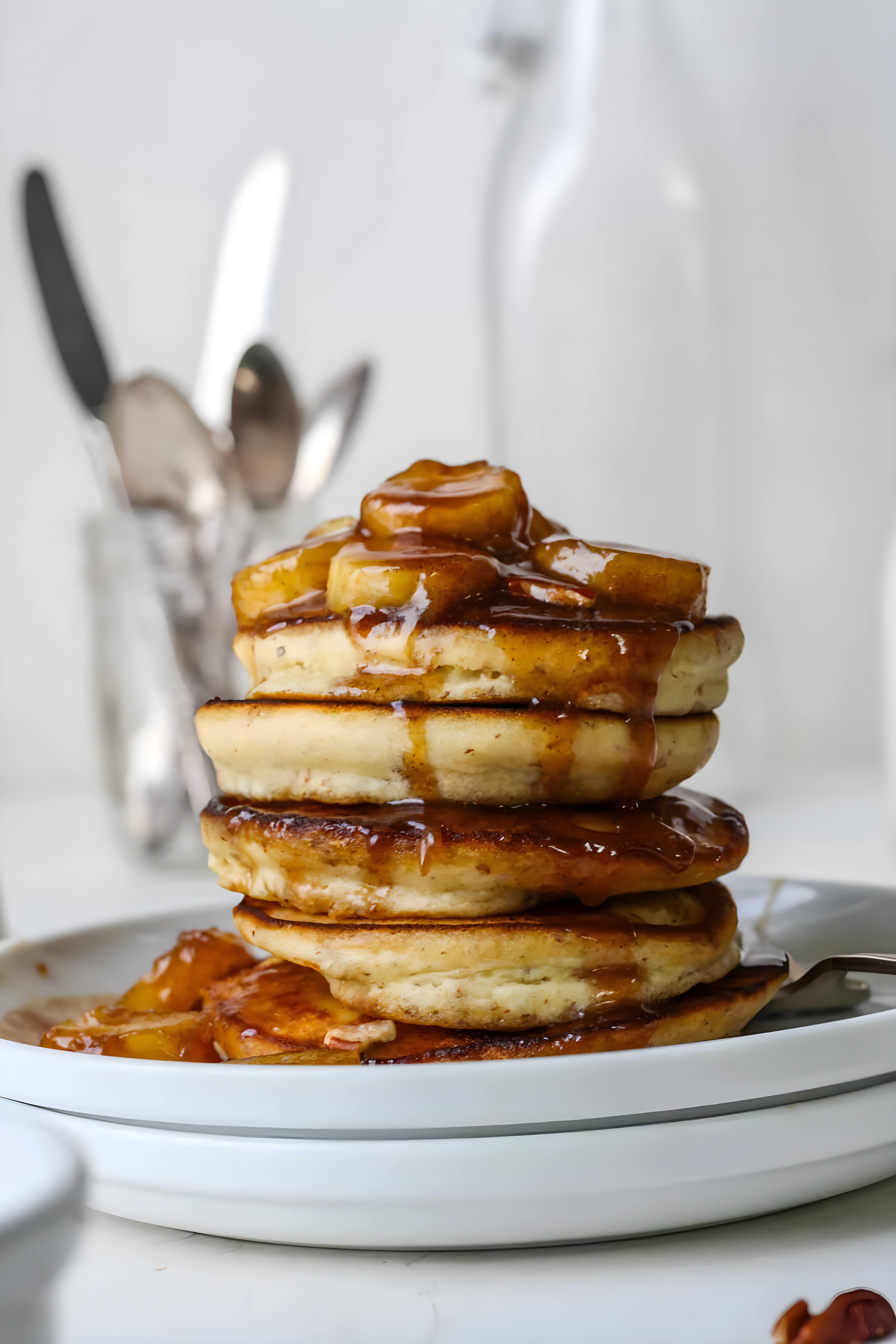 Bananas Foster Pancakes