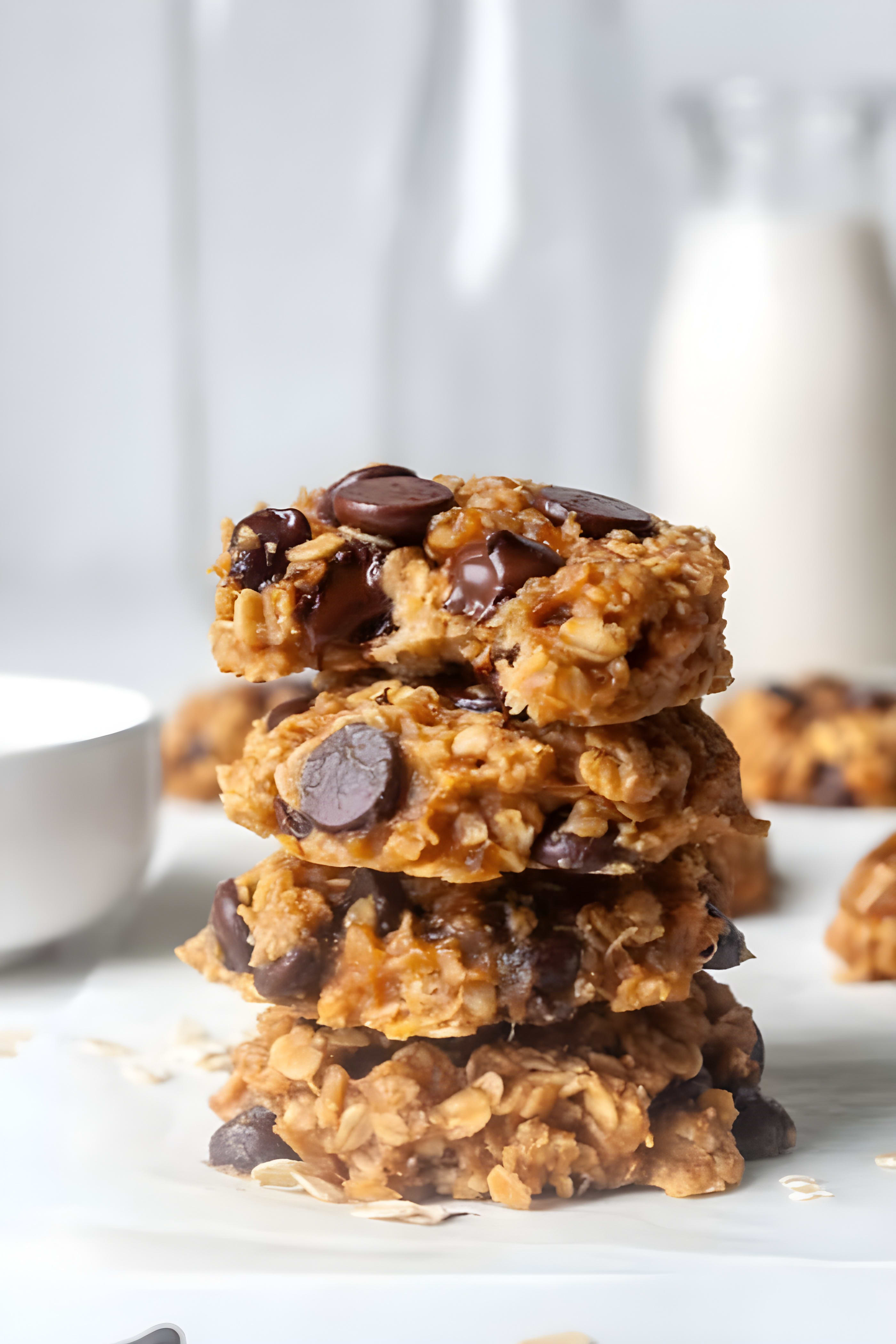 Banana Oatmeal Peanut Butter Cookies