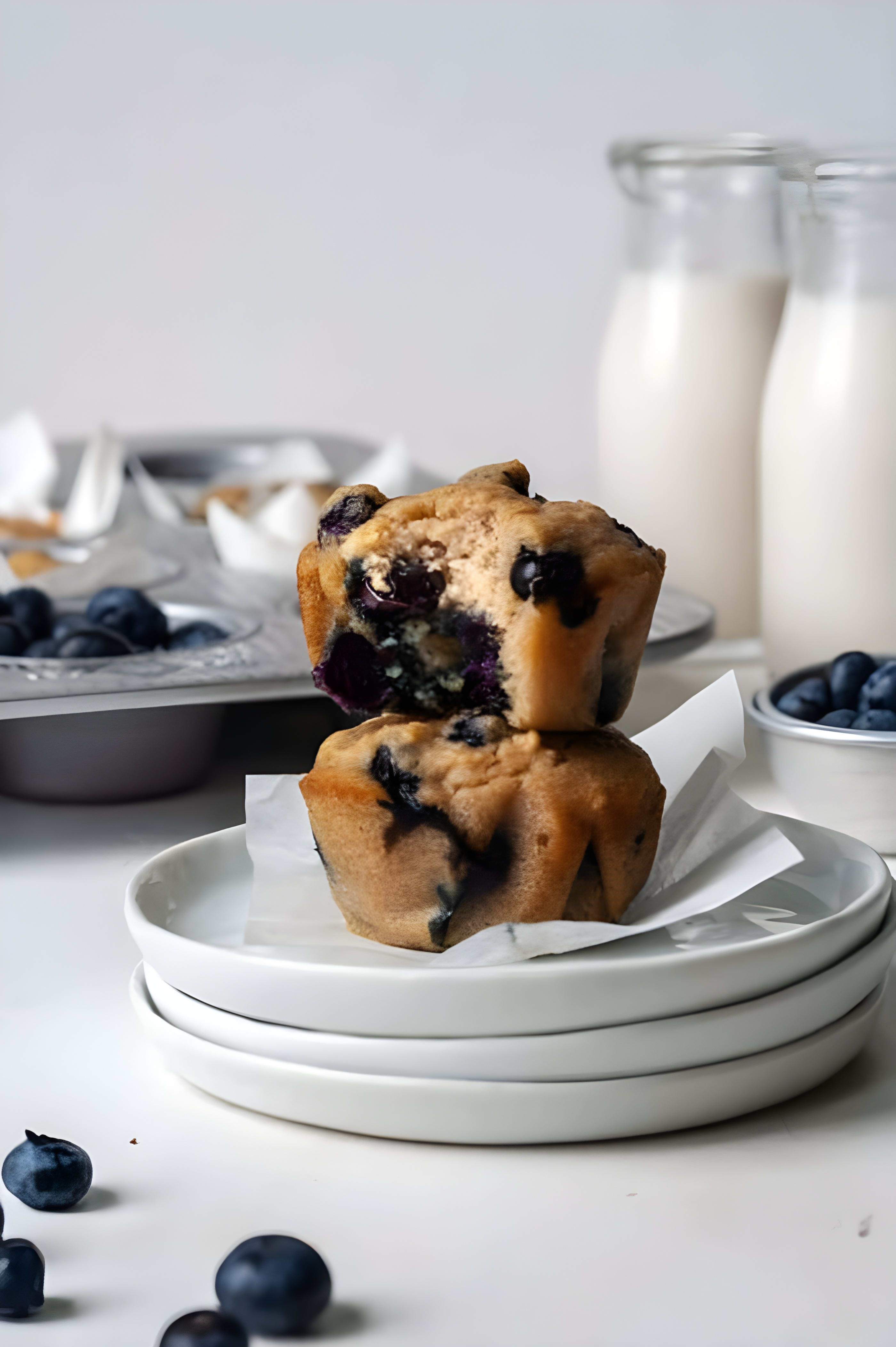 Cassava Flour Blueberry Lemon Muffins (Gluten Free)