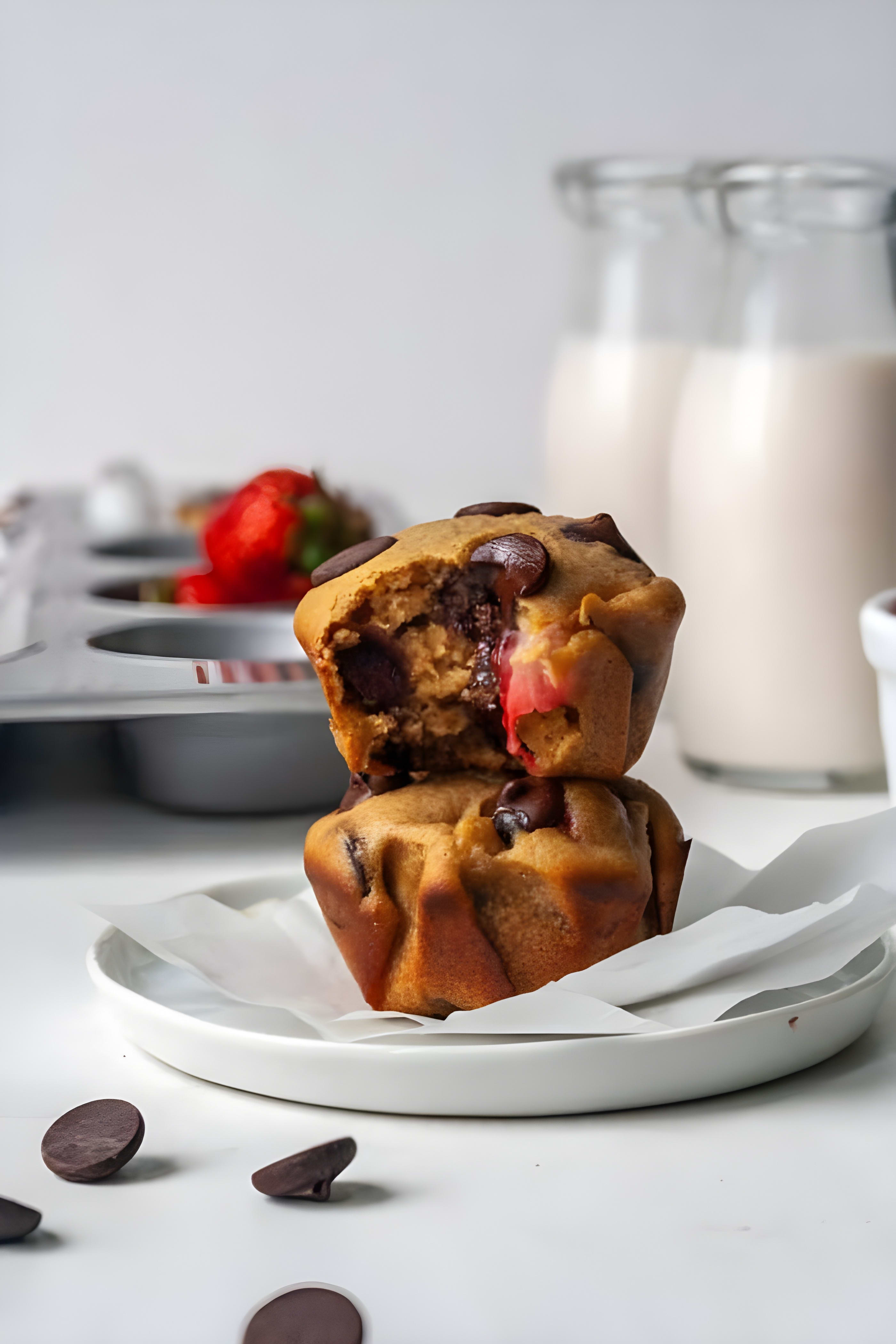 Gluten Free Strawberry Muffins (Dairy Free & Paleo)