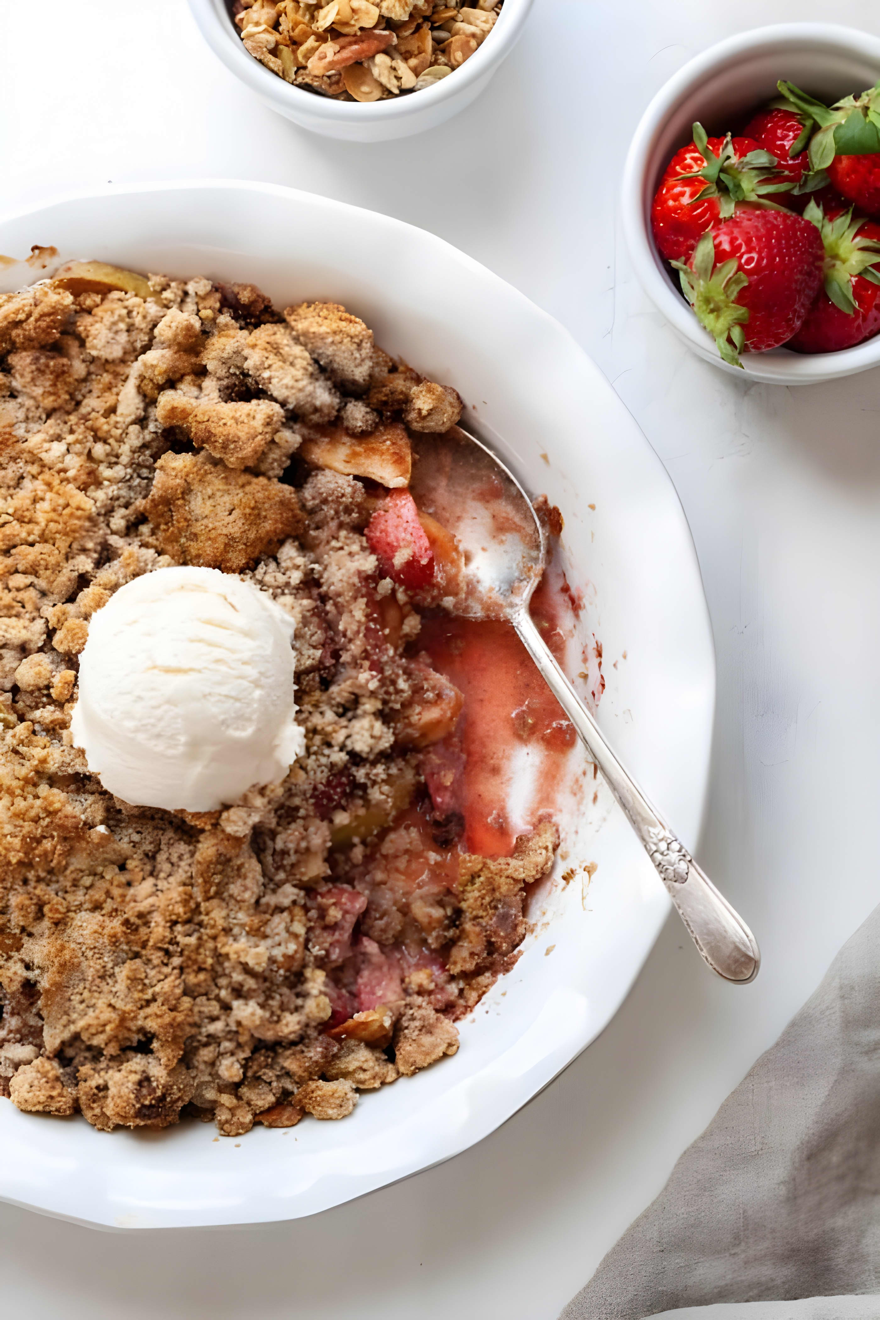 Apple Strawberry Crumble (Gluten Free)
