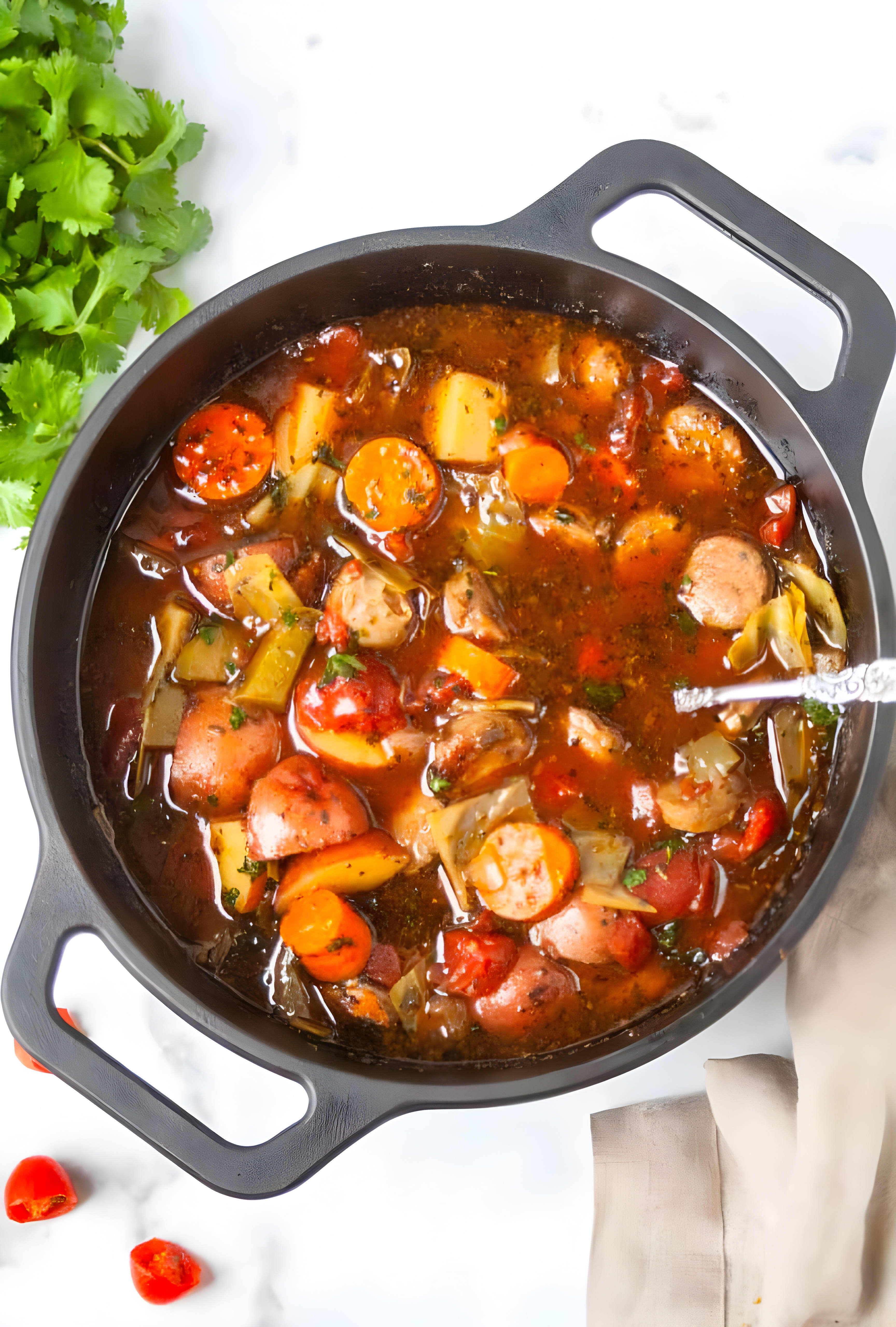 Paleo Sausage Cabbage Soup
