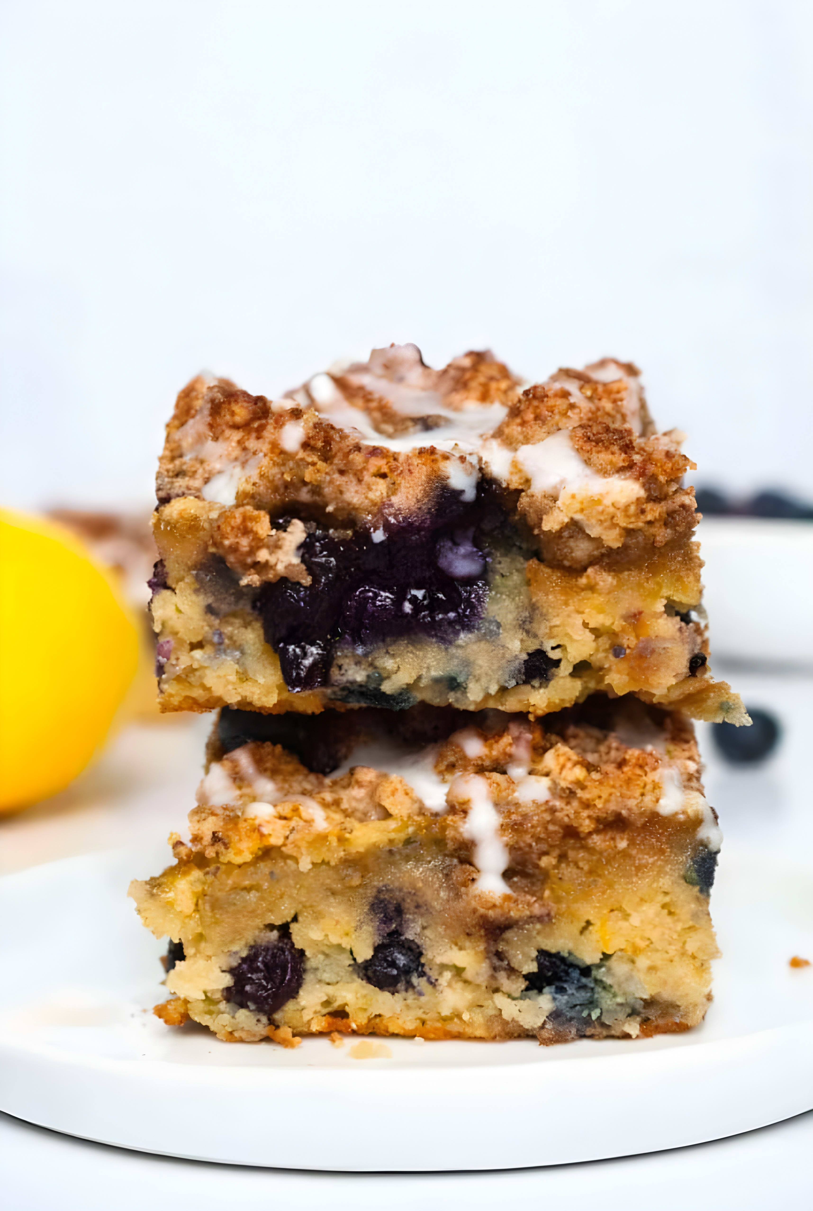Paleo Lemon Blueberry Coffee Cake