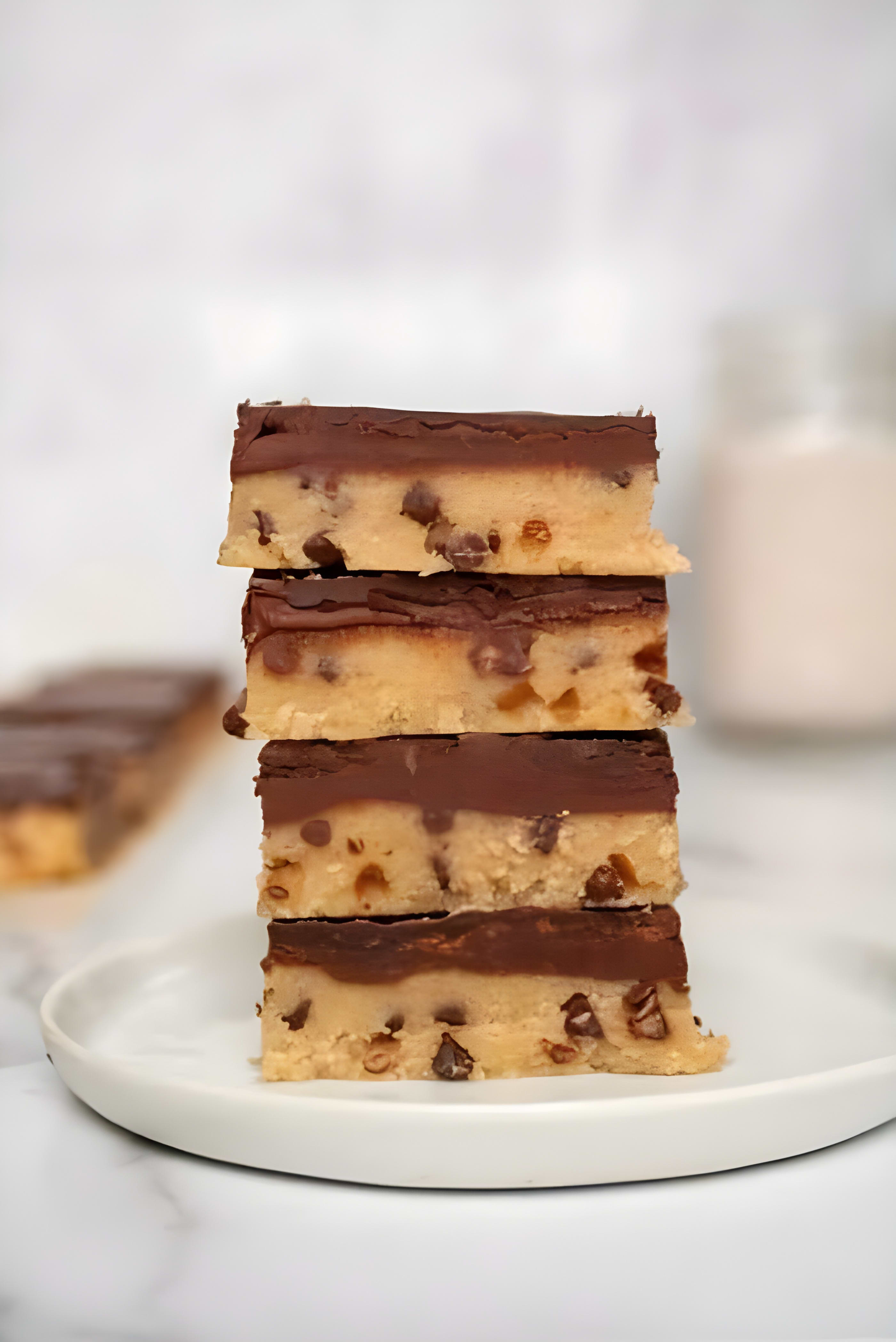 Paleo Vegan Cookie Dough Bars (Healthy)