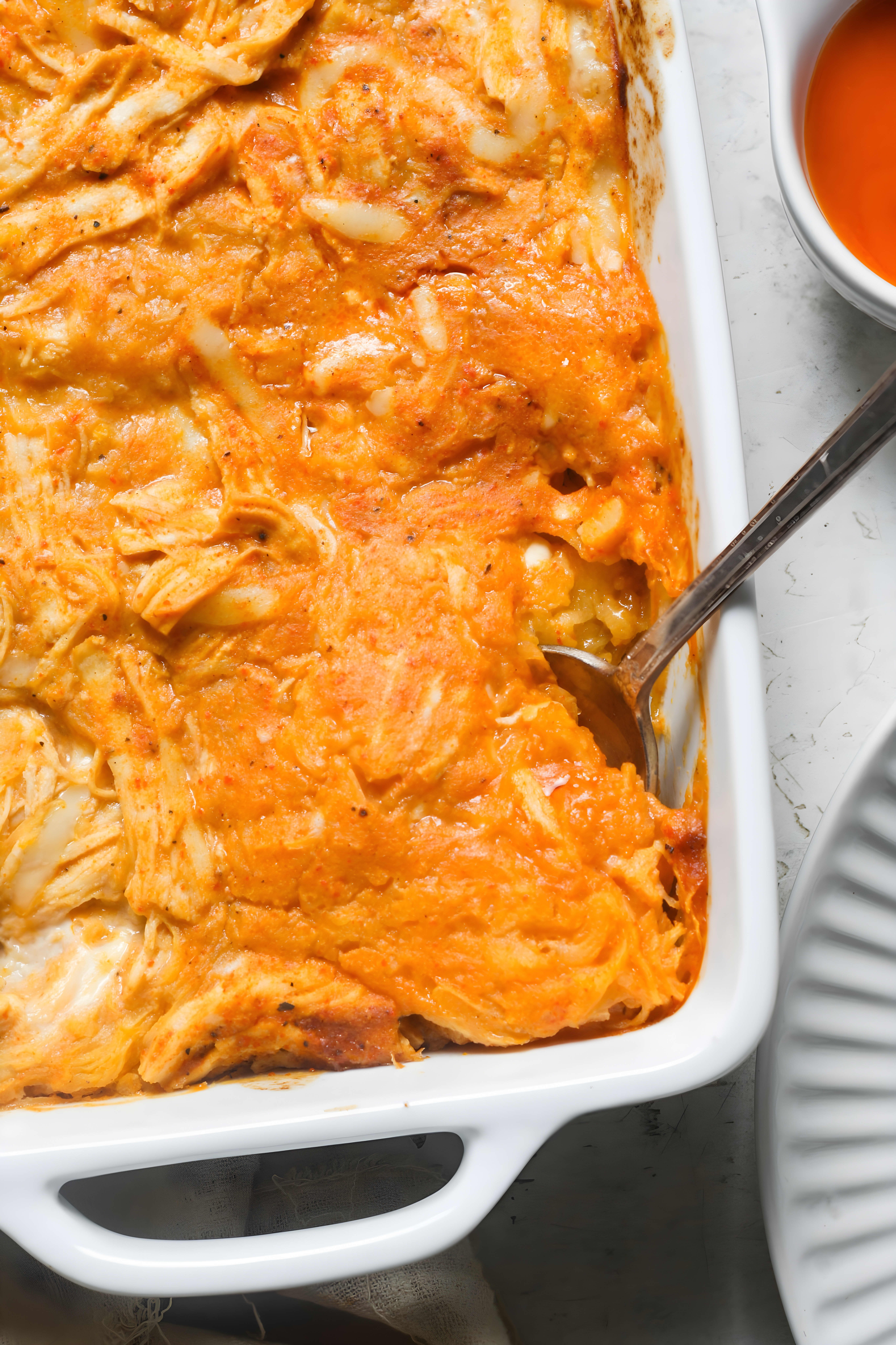 Buffalo Chicken Spaghetti Squash