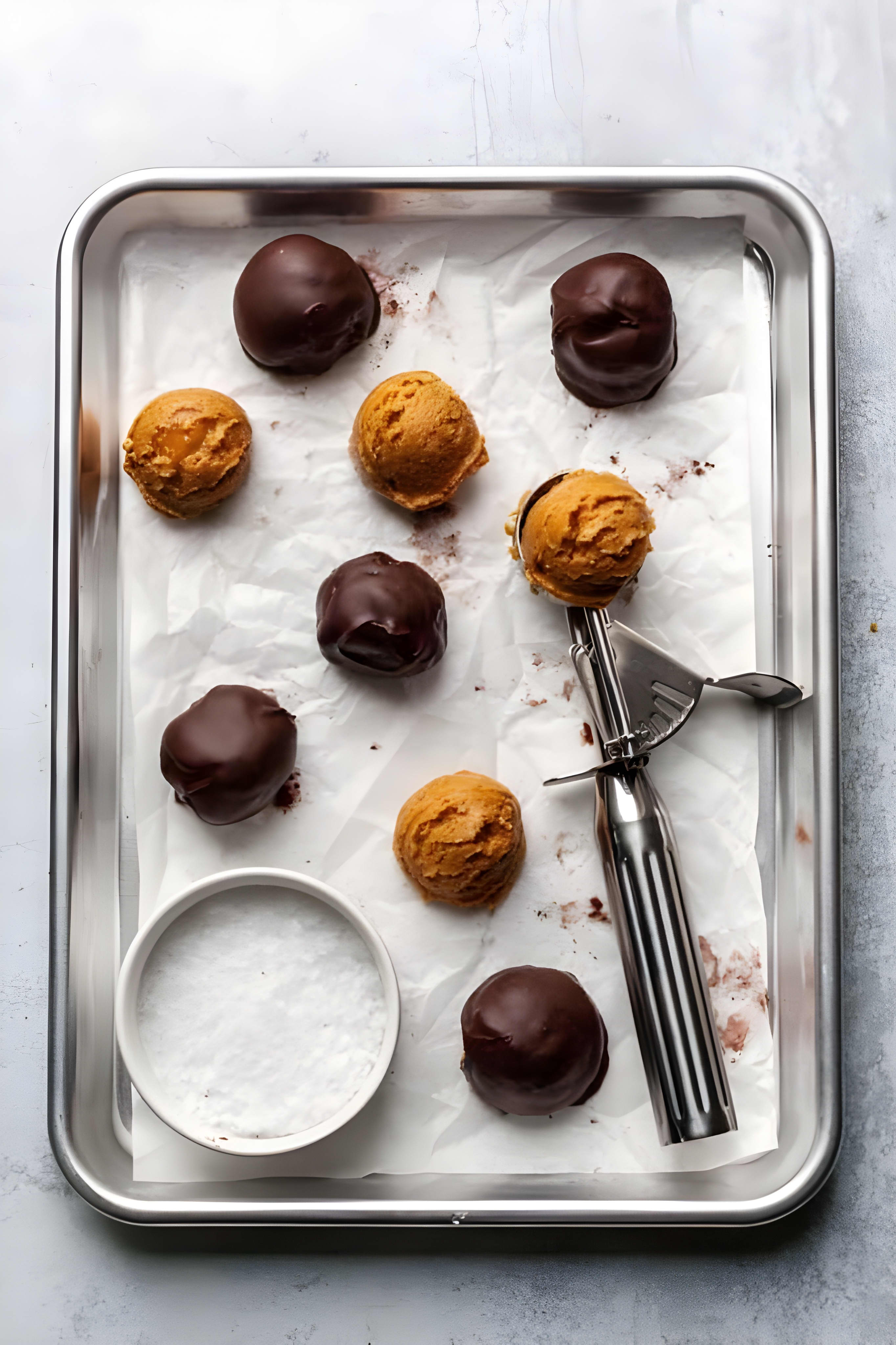 Paleo Chocolate Covered Almond Butter Balls