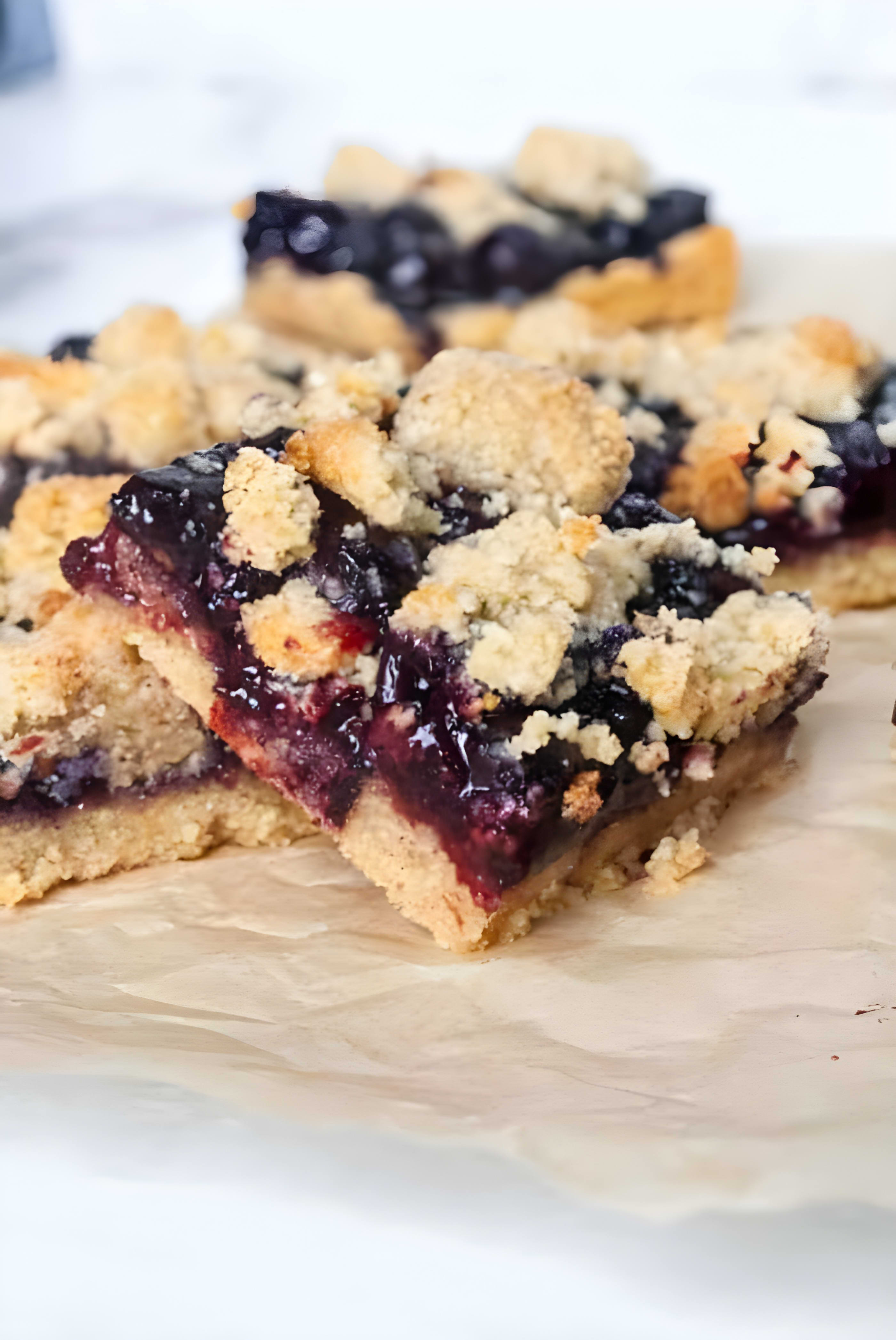 Paleo Blueberry Crumb Bars