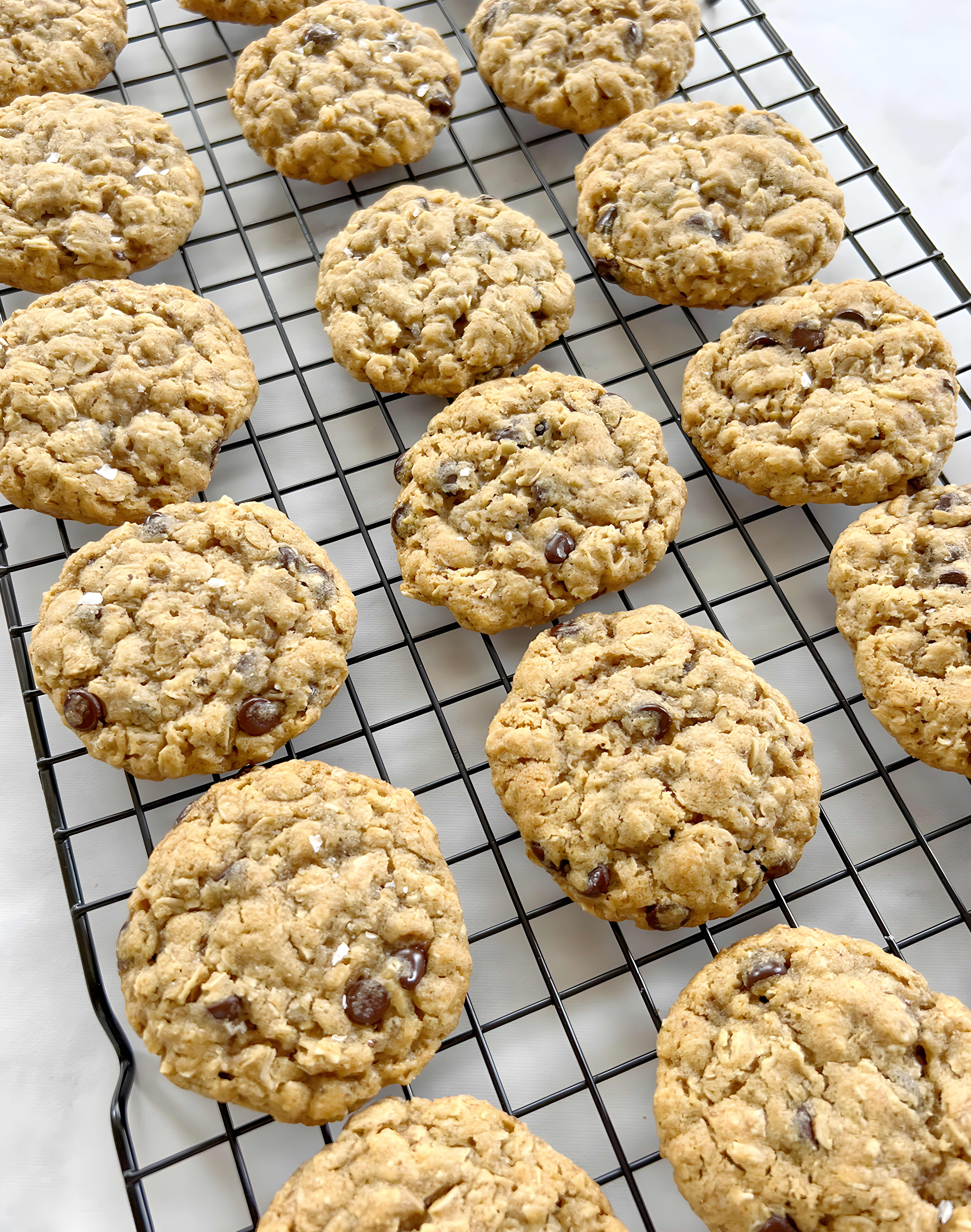 Vegan Oatmeal Chocolate Chip Cookies