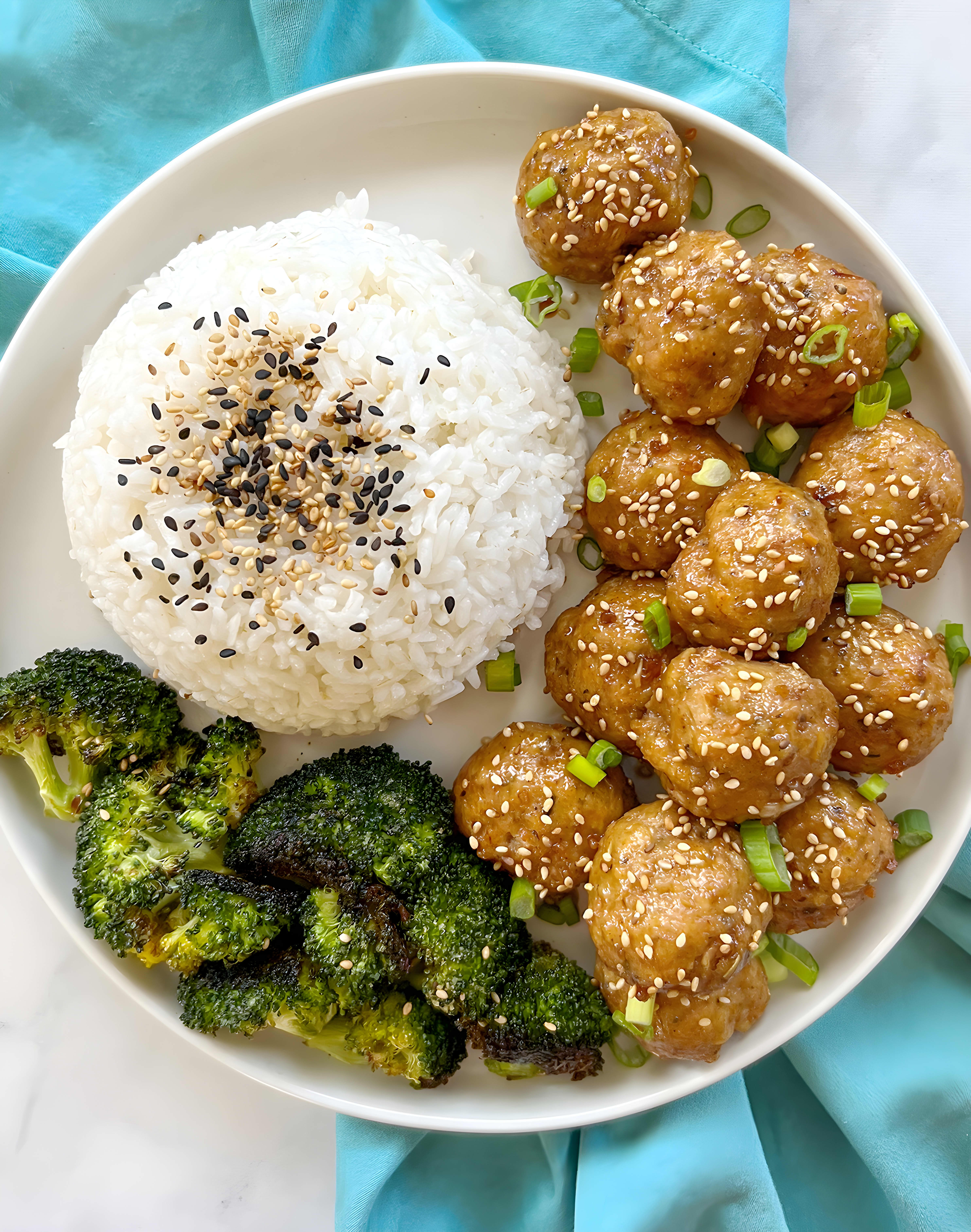 Egg Free Teriyaki Chicken Meatballs