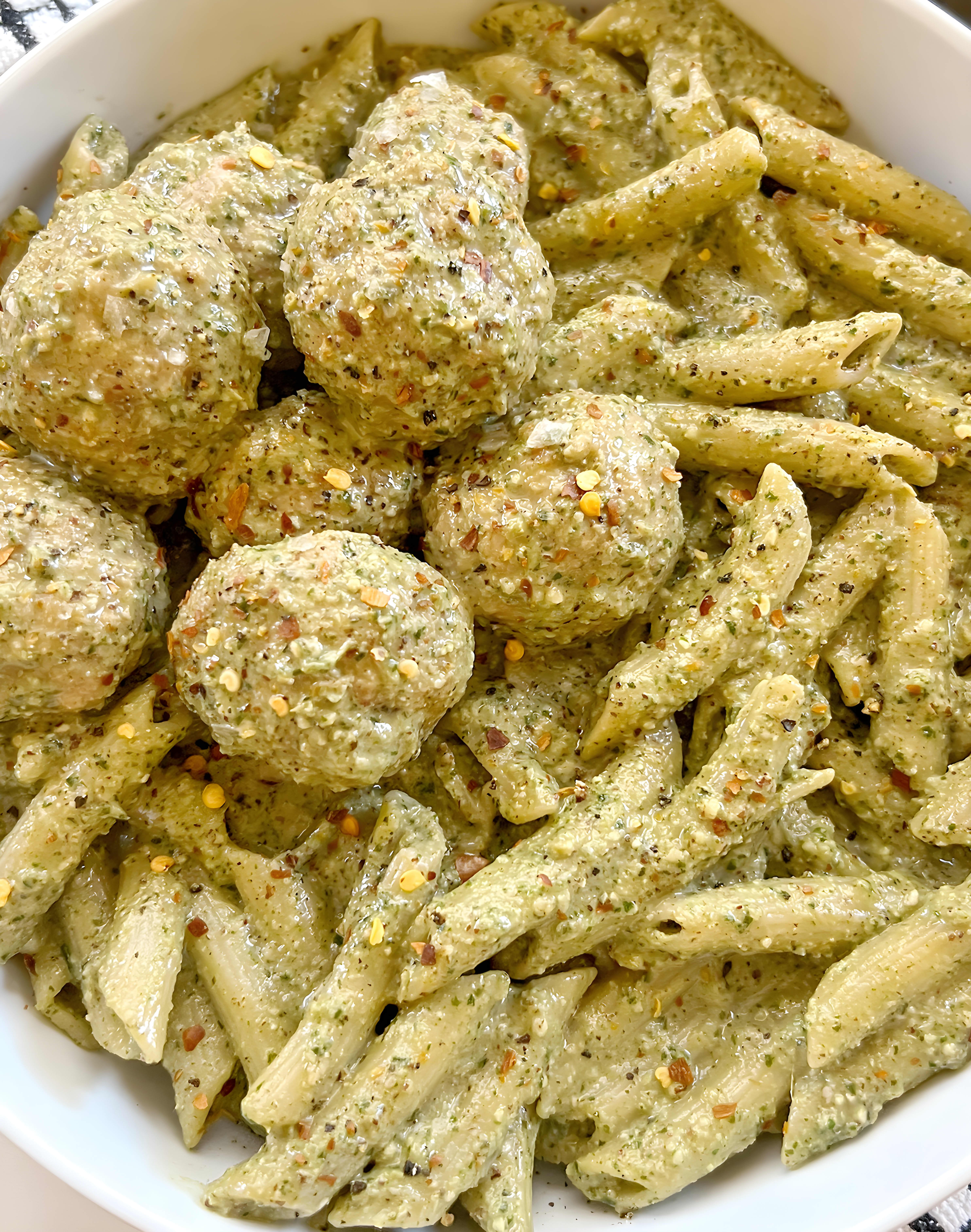 Chicken Pesto Meatballs