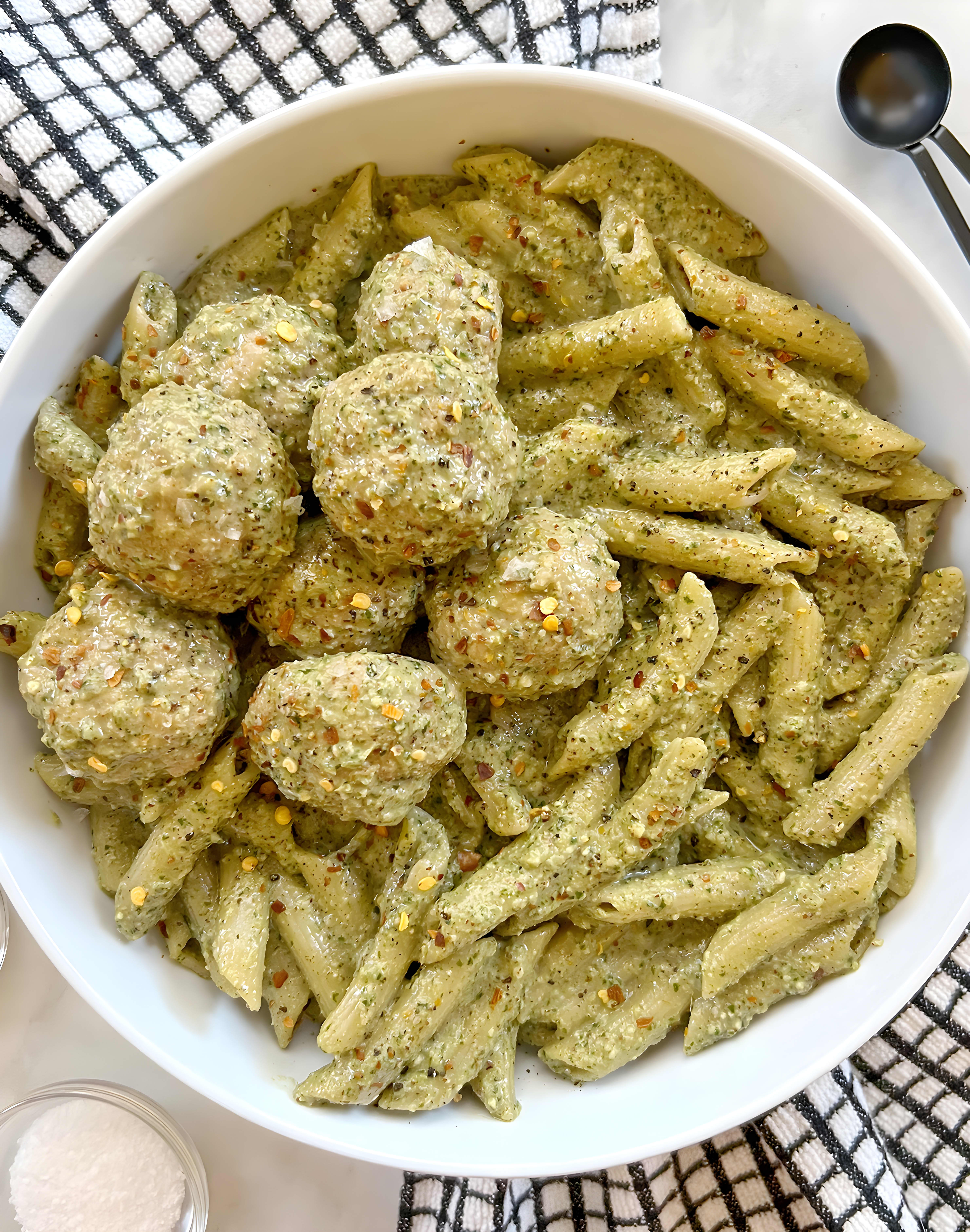 Chicken Pesto Meatballs