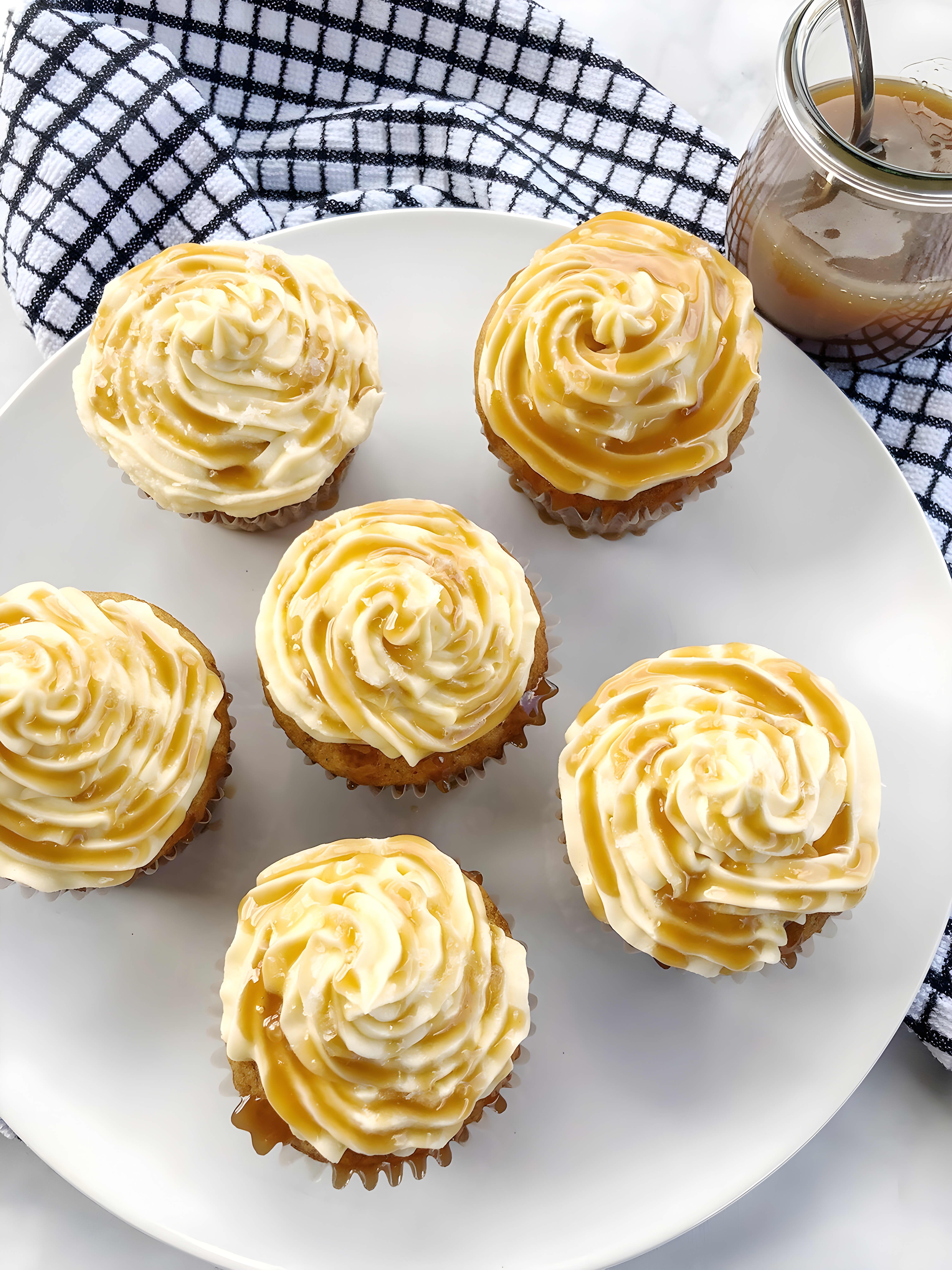 Vegan Cupcakes with Caramel Sauce