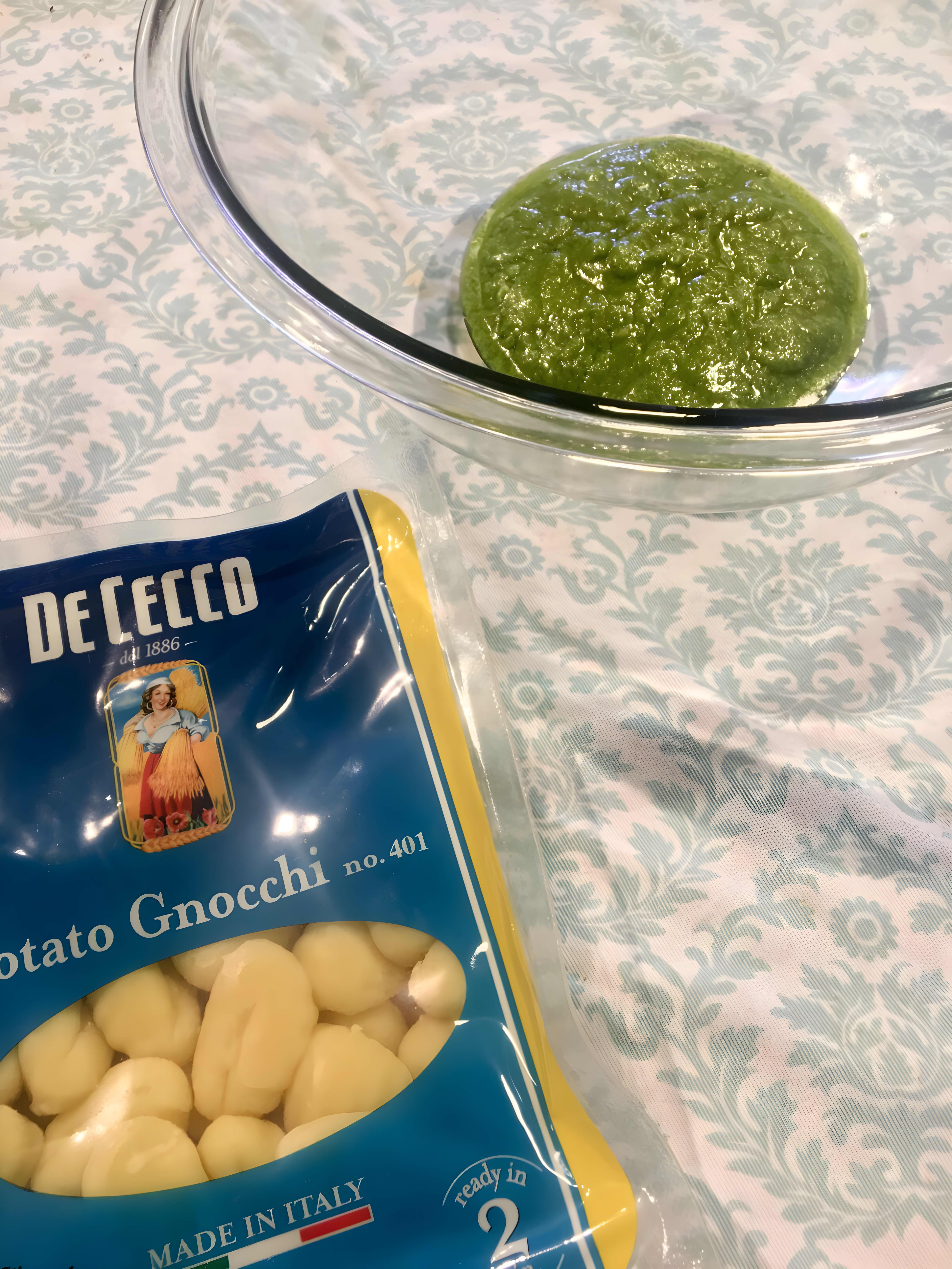 Gnocchi with Fresh Basil Pesto