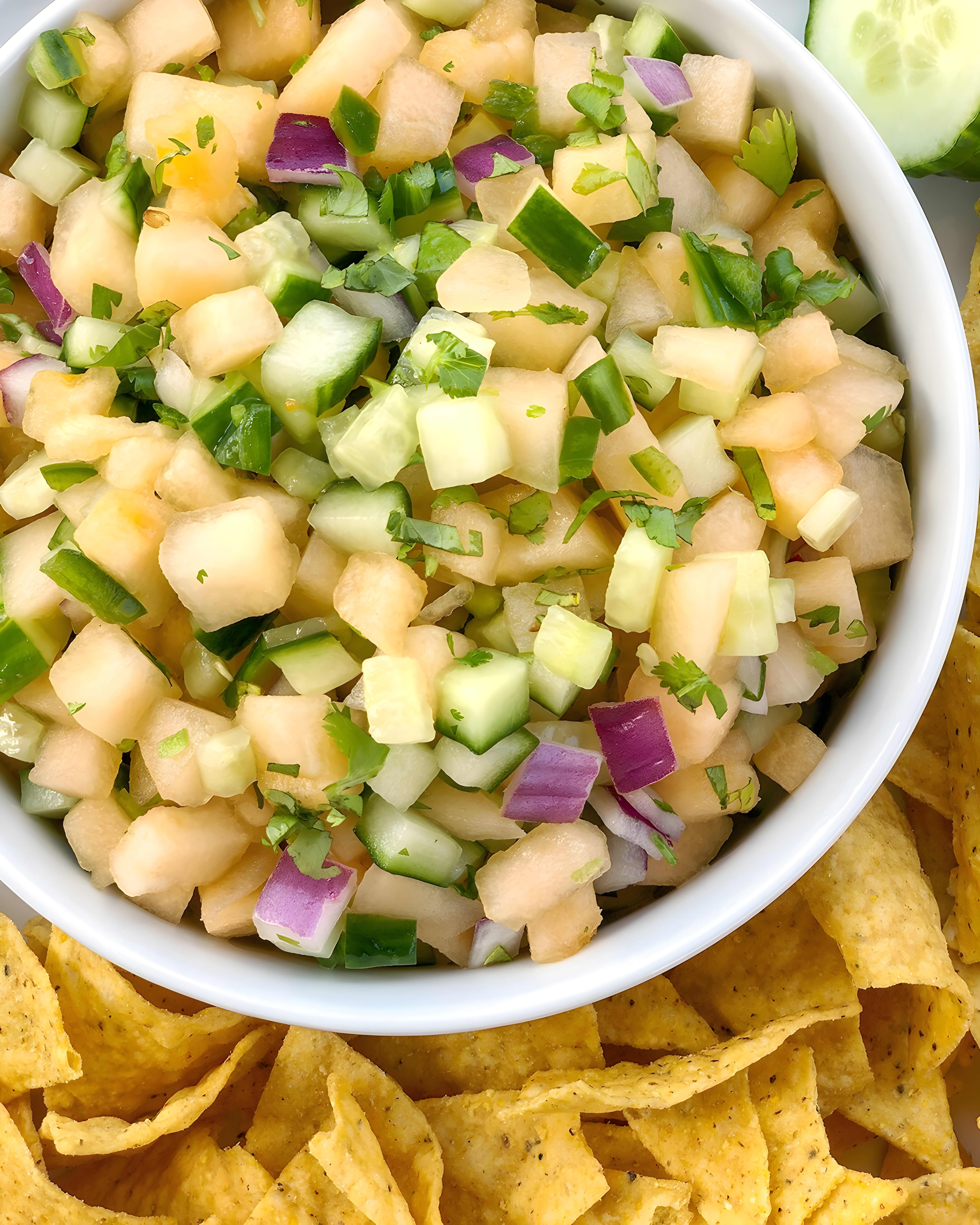 Melon Cucumber Salsa