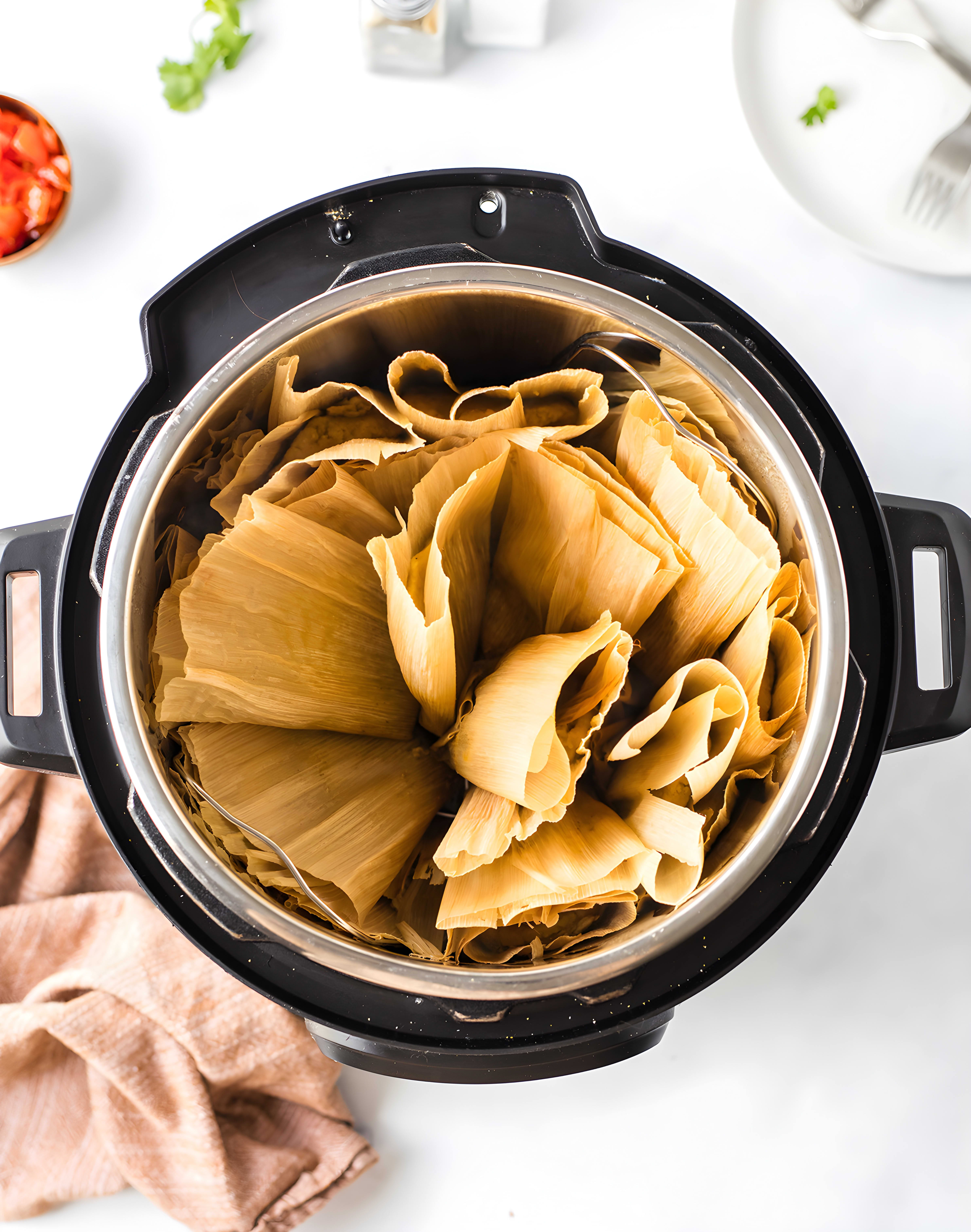 Instant Pot Tamales without Lard
