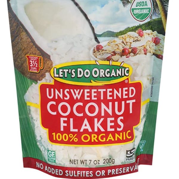 Let's Do Organic Unsweetened Organic Coconut Flakes