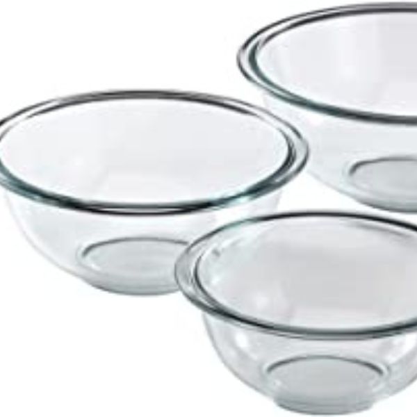 Pyrex 3-Piece Glass Mixing Bowl Set