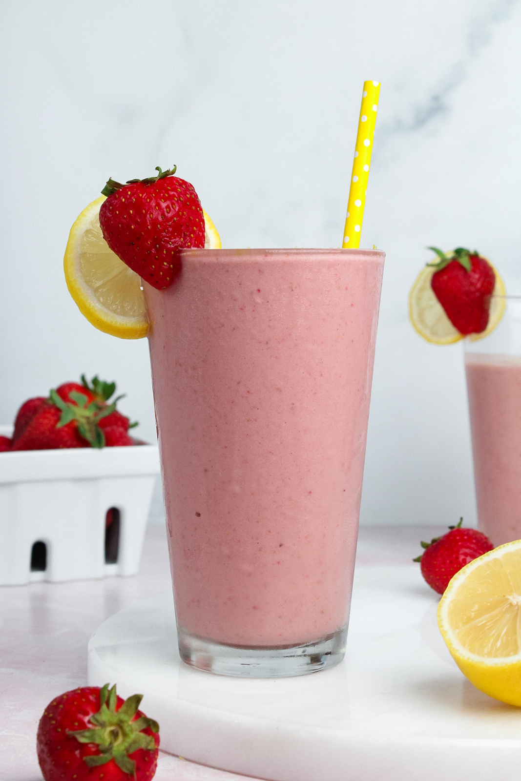 Strawberry Lemonade Protein Smoothie